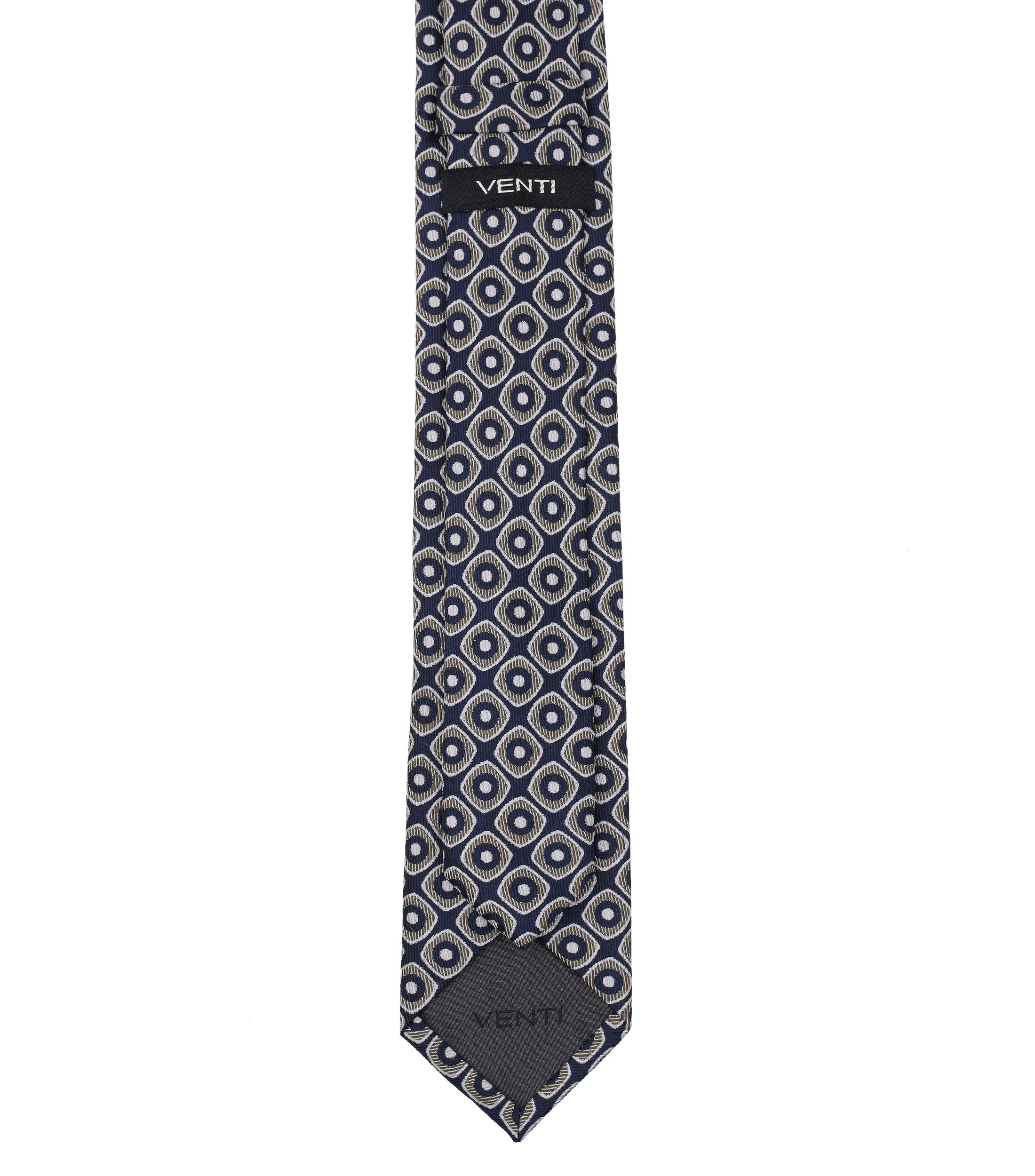 Ein Krawatte im gemustert Muster in der Farbe Olive