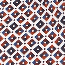 Das Model trägt ein Businesshemd im Print Muster in der Farbe Rot