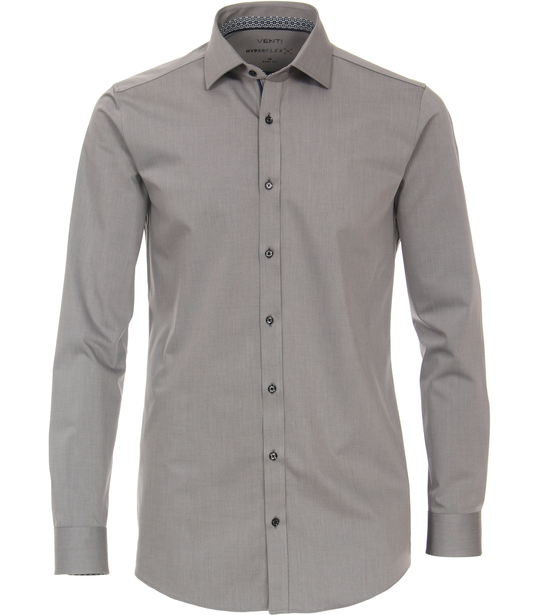 Ein Businesshemd im uni Muster in der Farbe Grau