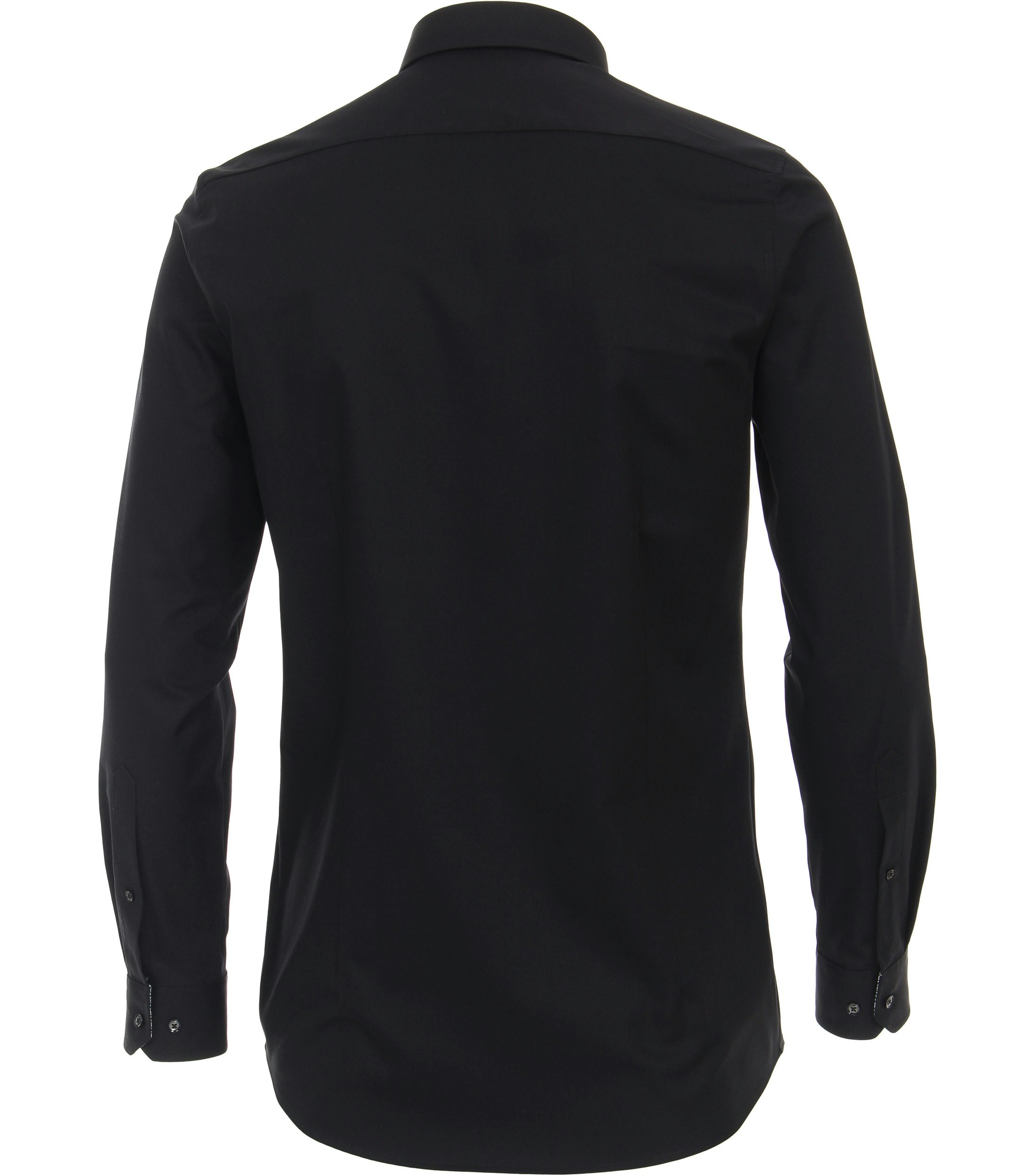 Ein Businesshemd im uni Muster in der Farbe Schwarz