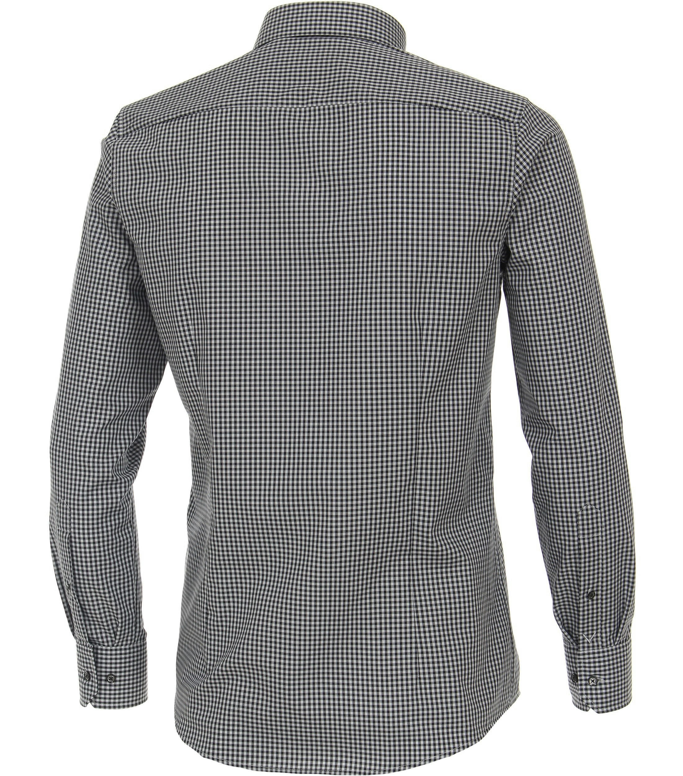 Ein Businesshemd im kariert Muster in der Farbe Grau