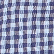 Ein Businesshemd im kariert Muster in der Farbe Mittelblau