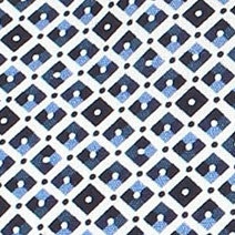 Businesshemd im Print-Muster in der Farbe Mittelblau