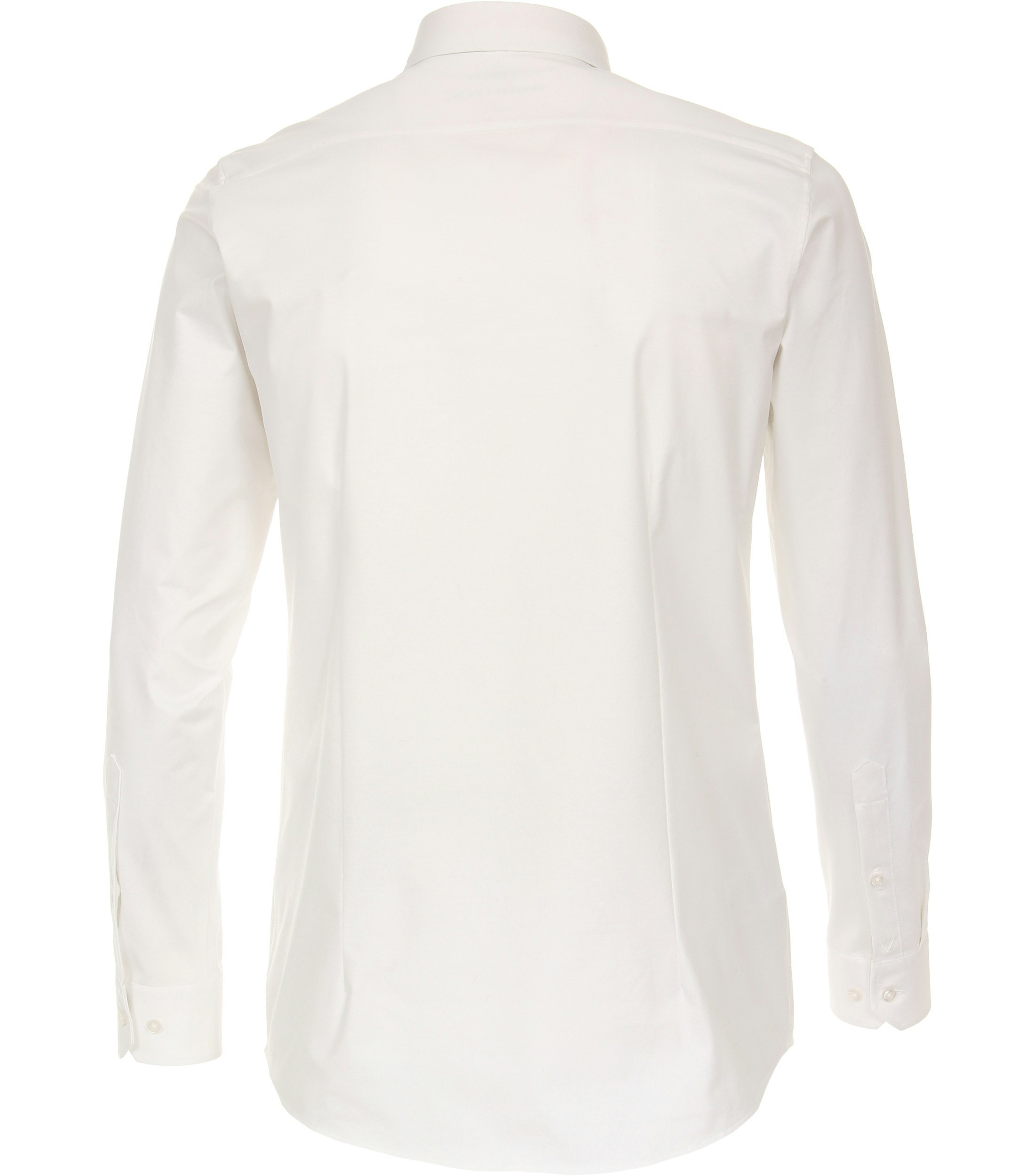 Ein Businesshemd im uni Muster in der Farbe Weiß