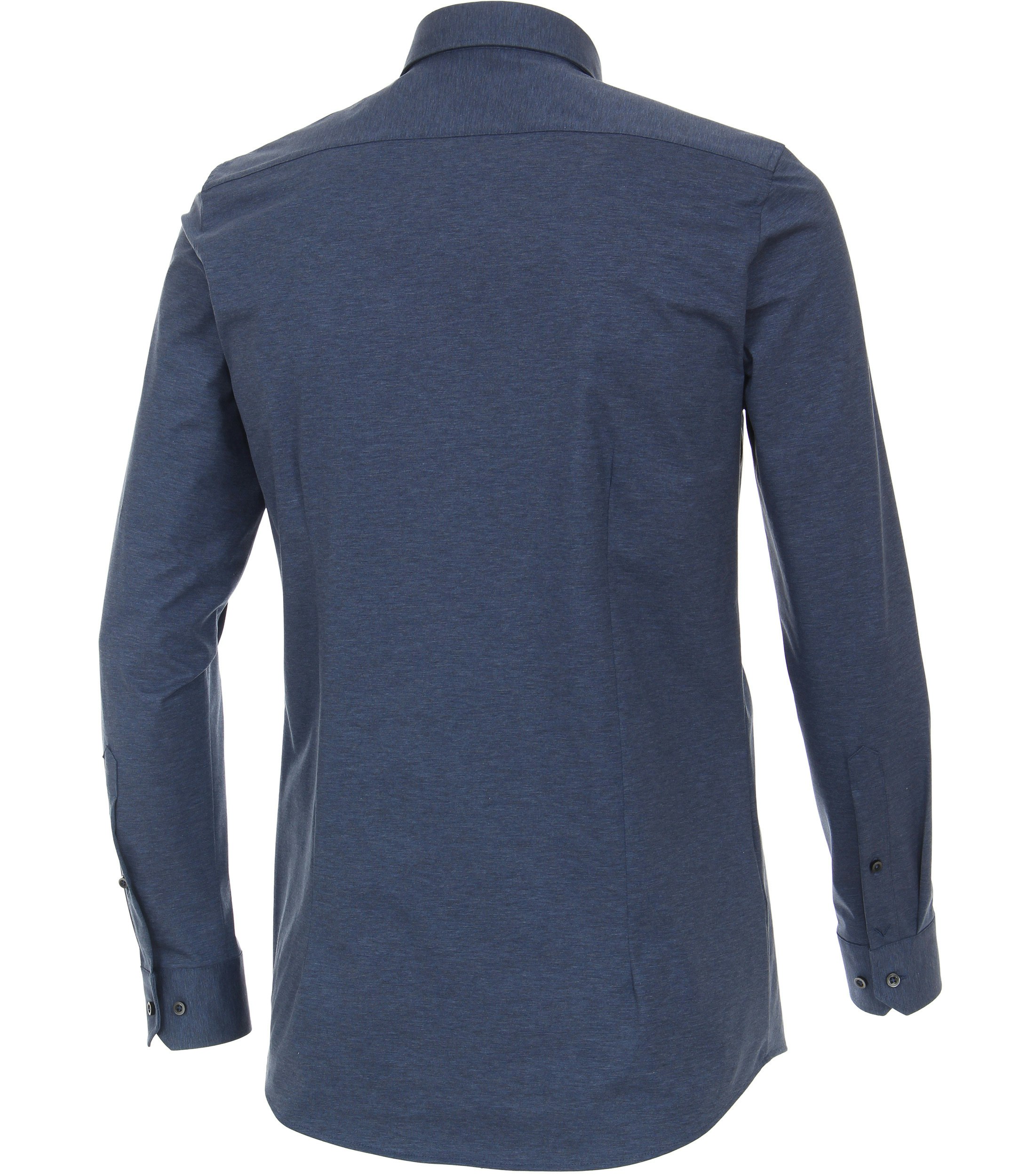 Ein Businesshemd im uni Muster in der Farbe Mittelblau