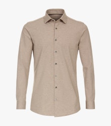 Ein Businesshemd im uni Muster in der Farbe Beige
