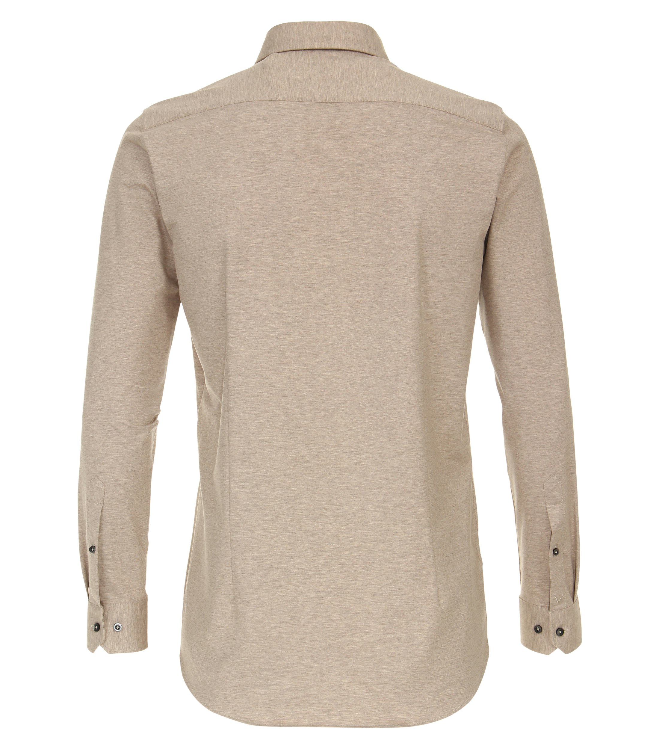 Ein Businesshemd im uni Muster in der Farbe Beige