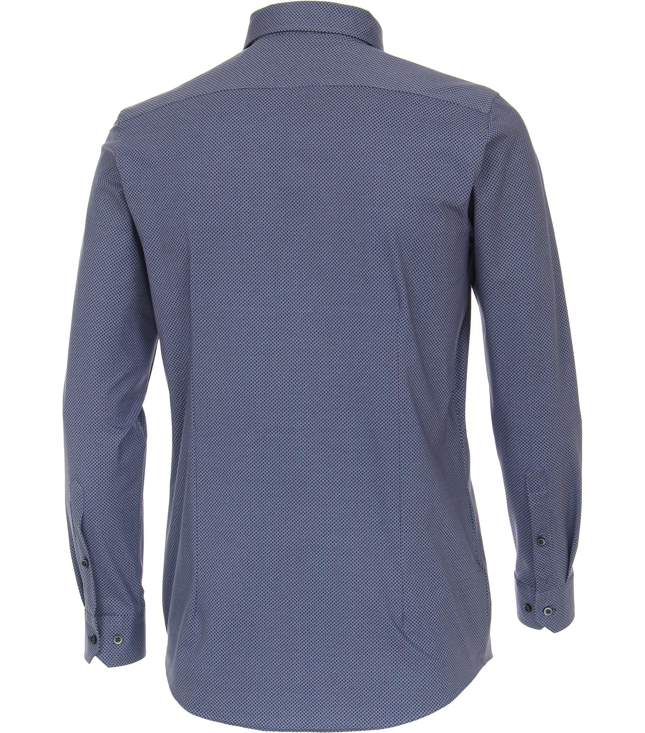 Ein Businesshemd im Print Muster in der Farbe Mittelblau