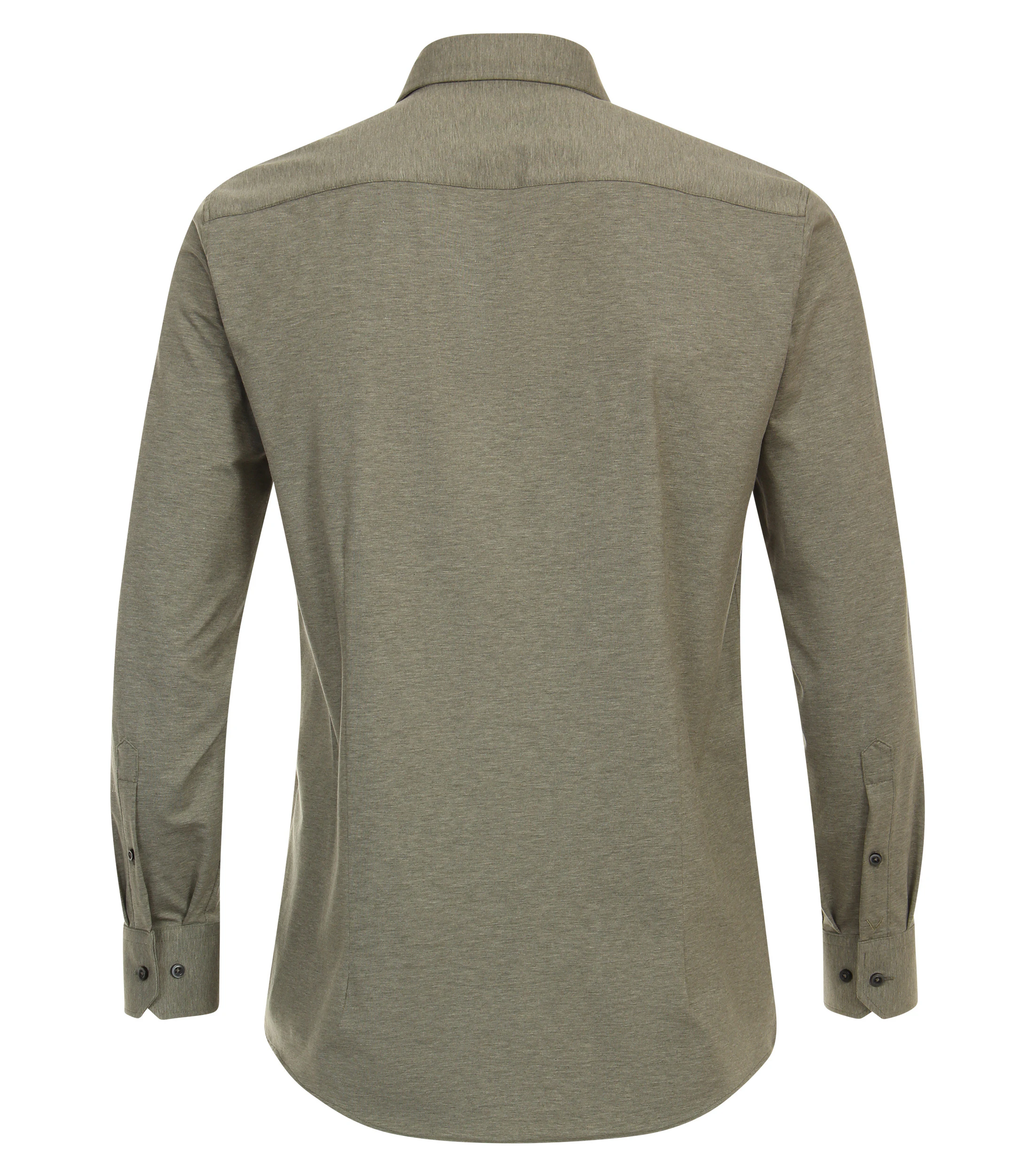 Businesshemd im unifarbenen Design in der Farbe Olive
