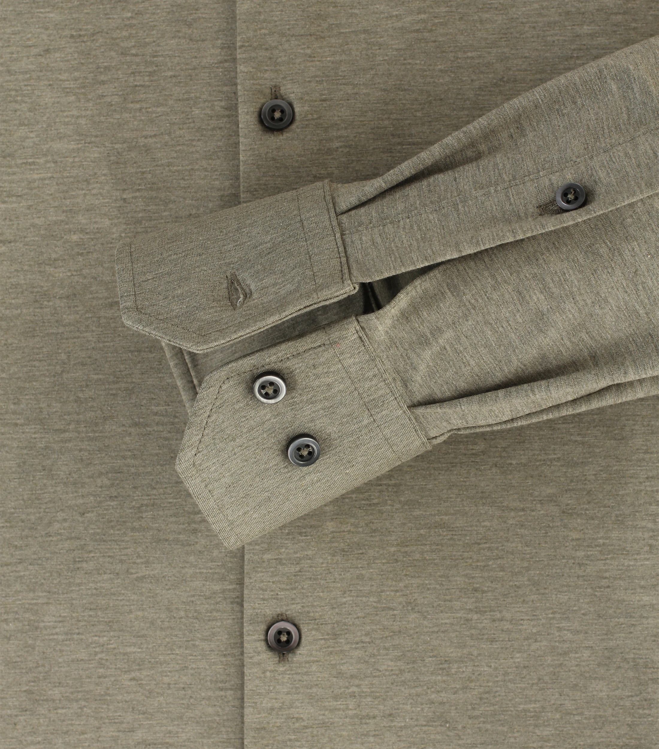 Businesshemd im unifarbenen Design in der Farbe Olive