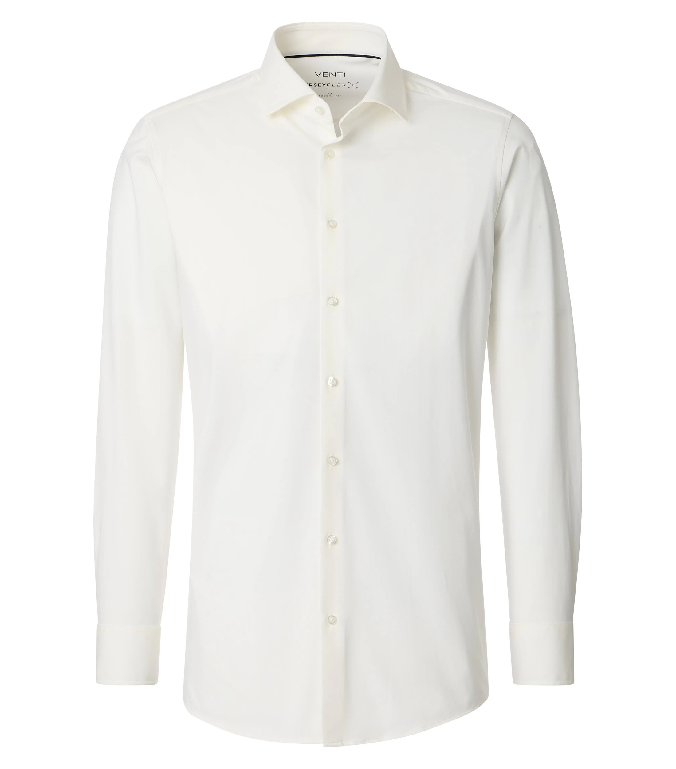 Businesshemd im unifarbenen Design in der Farbe Elfenbein