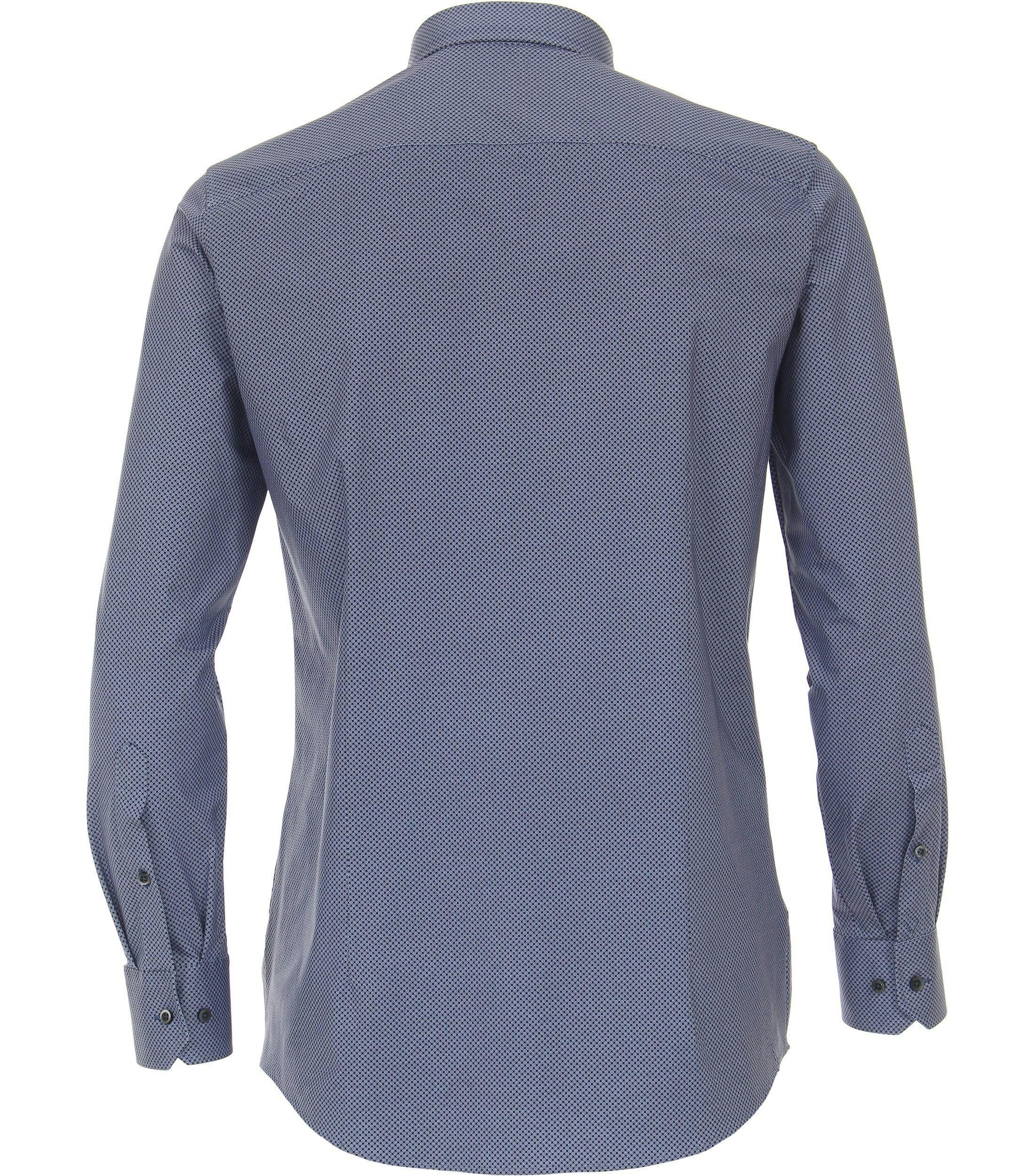 Ein Businesshemd im Print Muster in der Farbe Mittelblau