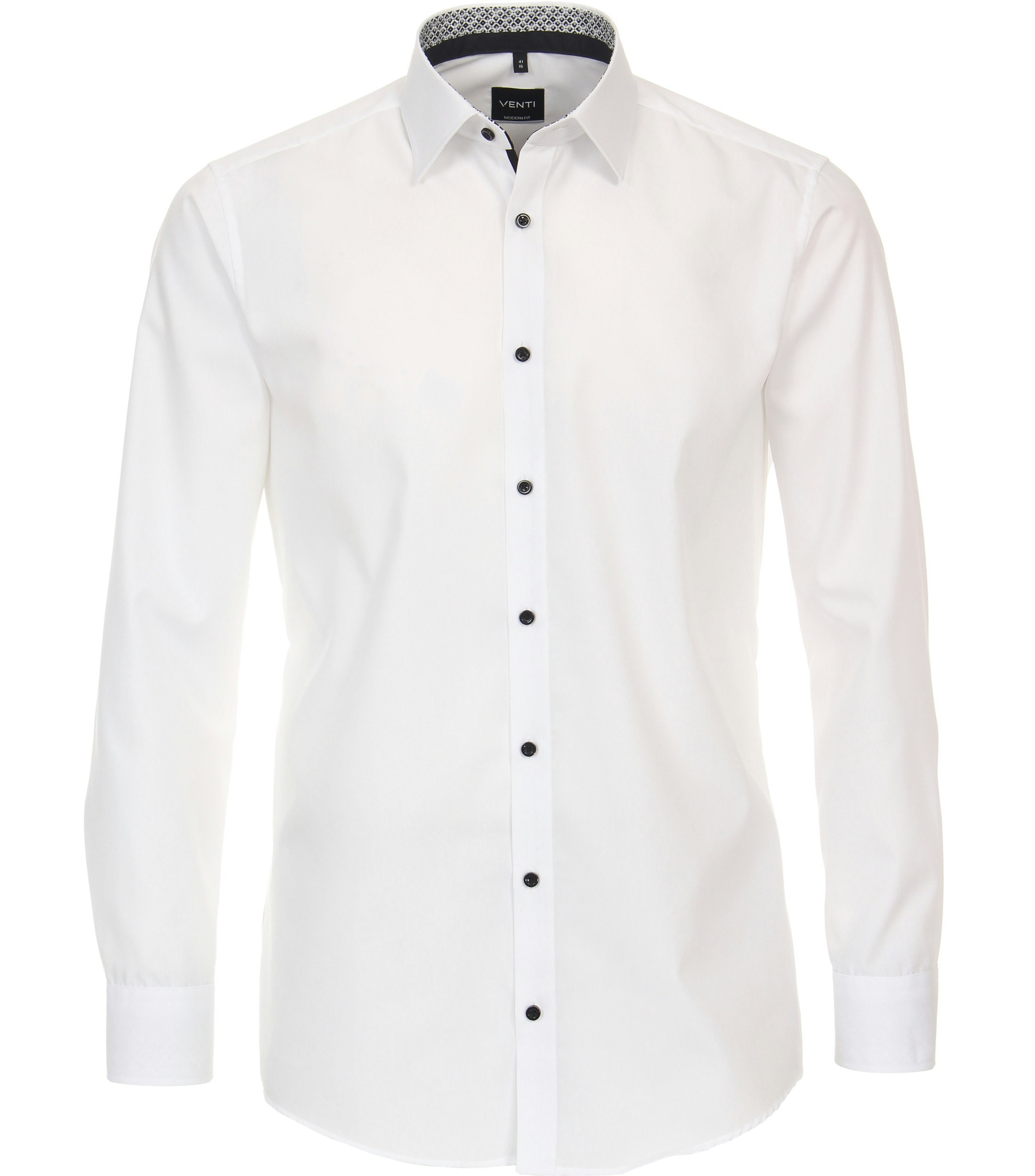 Ein Businesshemd im uni Muster in der Farbe Champagner