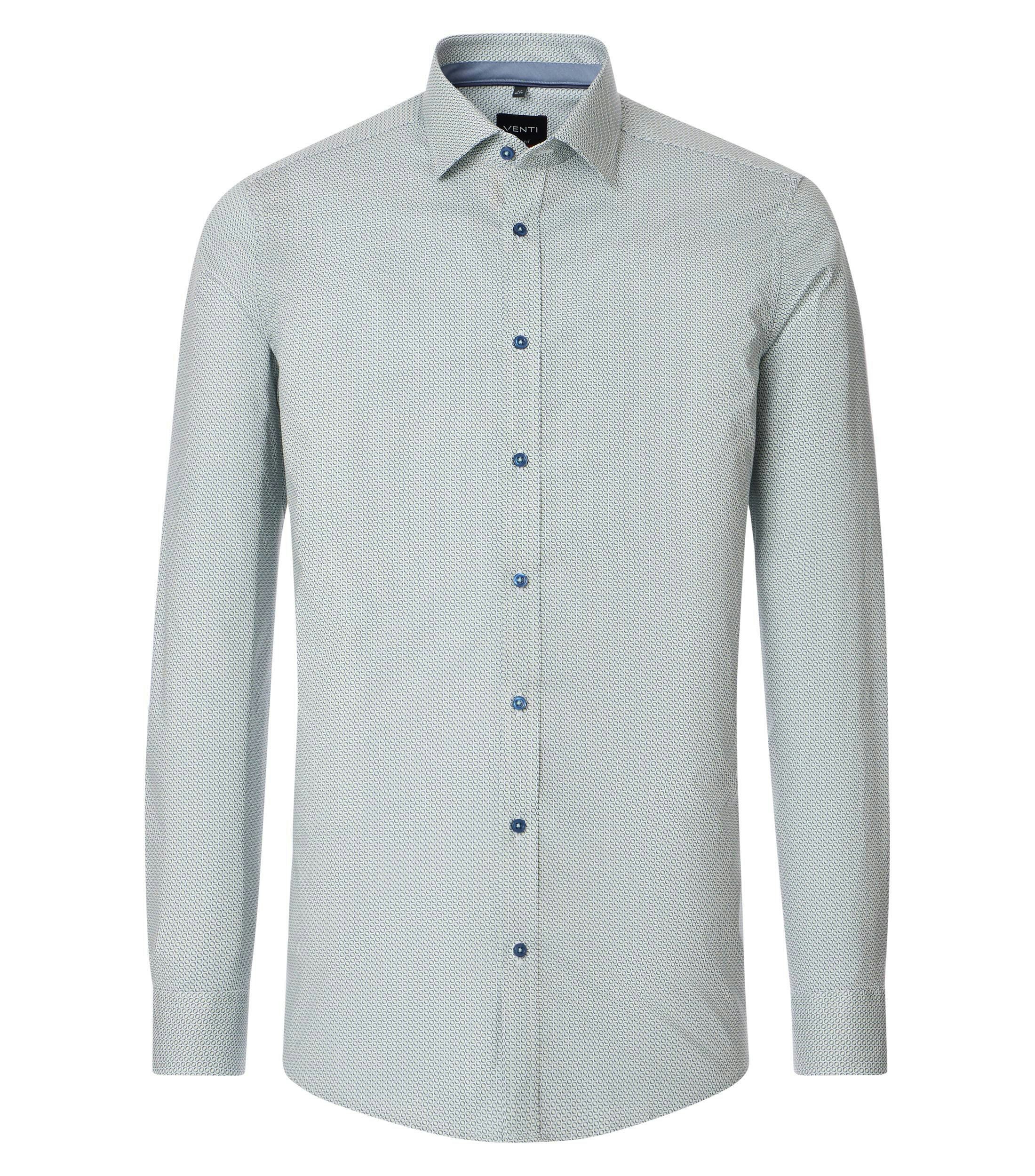 Ein Businesshemd im Print Muster in der Farbe helles Himmelblau