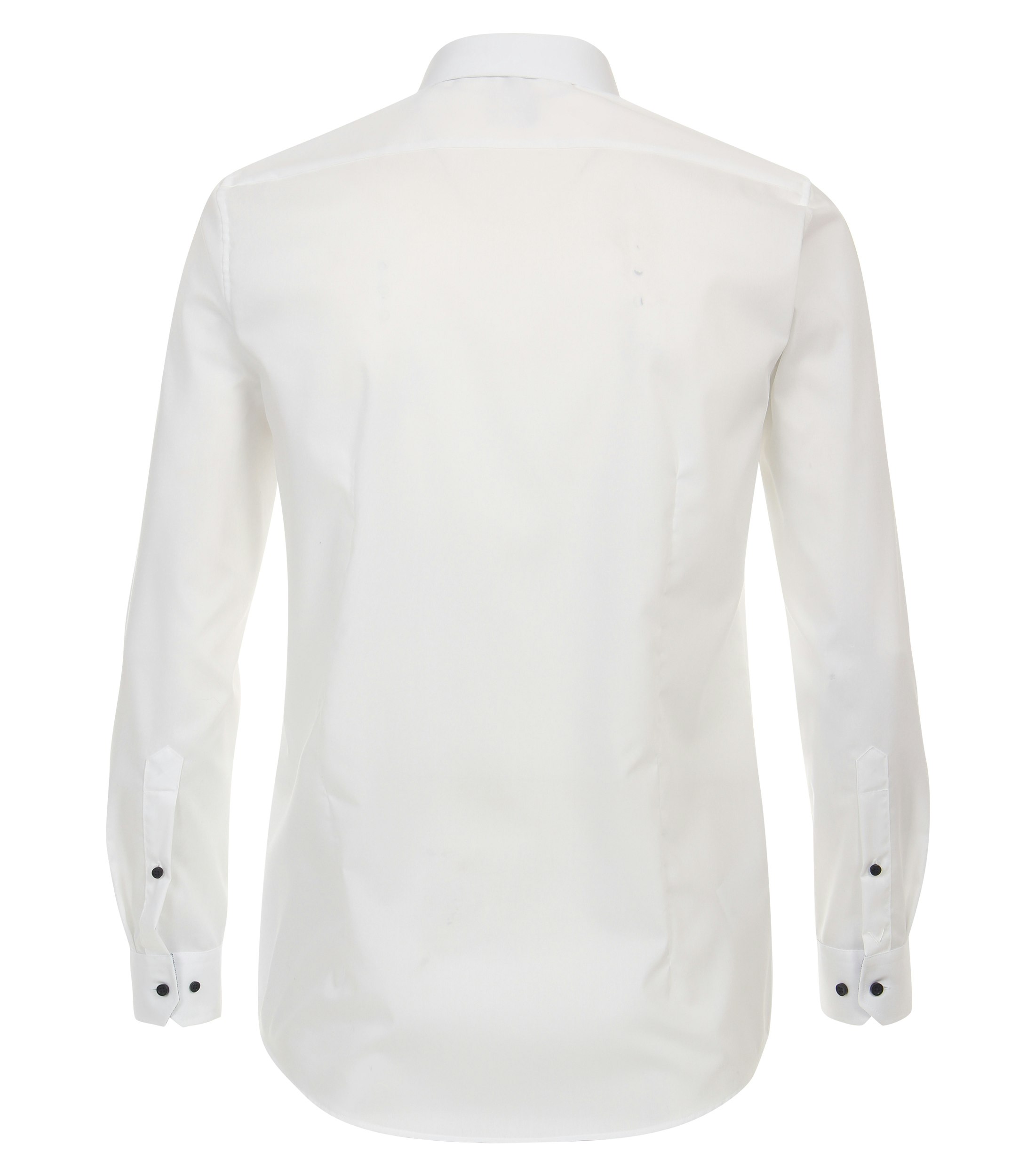 Ein Businesshemd im uni Muster in der Farbe Weiß