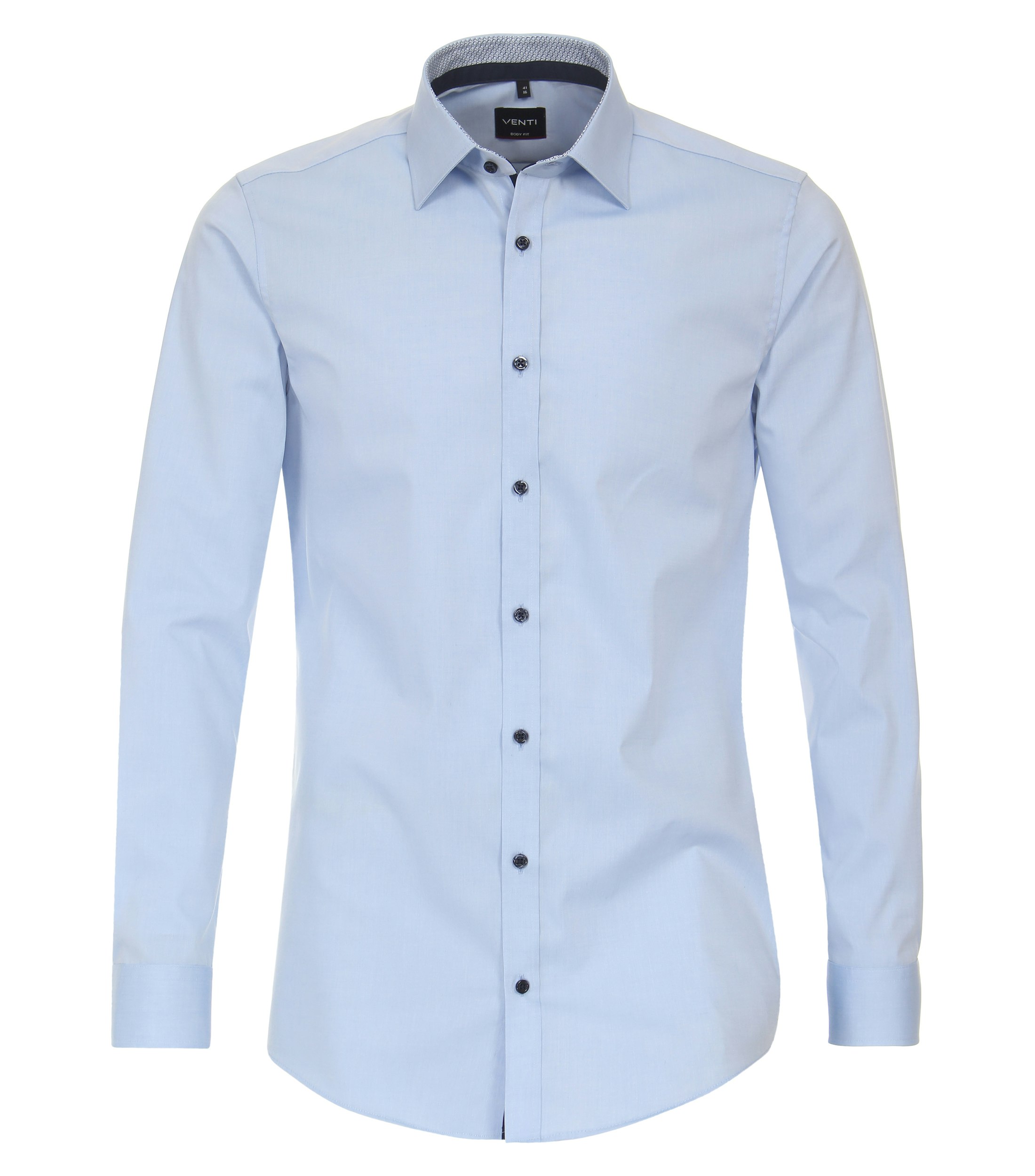 Ein Businesshemd im uni Muster in der Farbe Hellblau