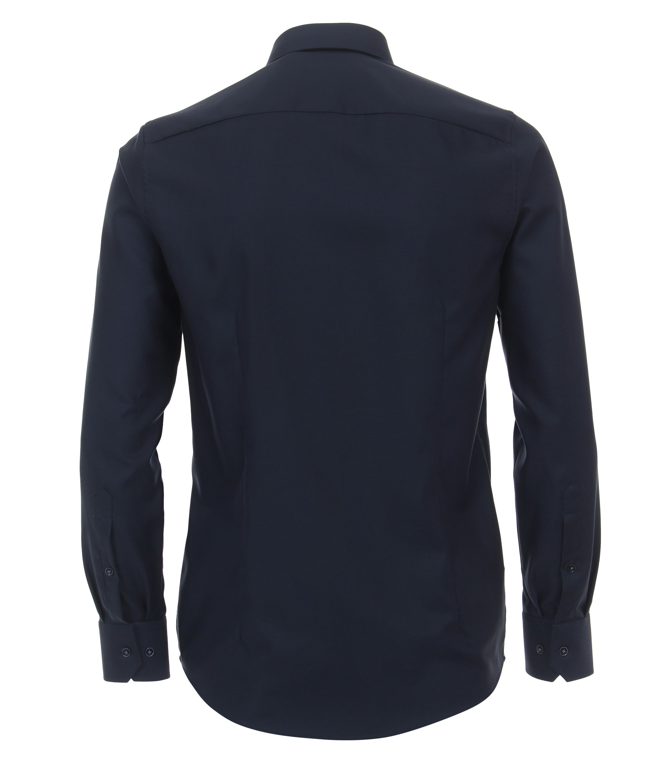 Ein Businesshemd im uni Muster in der Farbe Dunkelblau