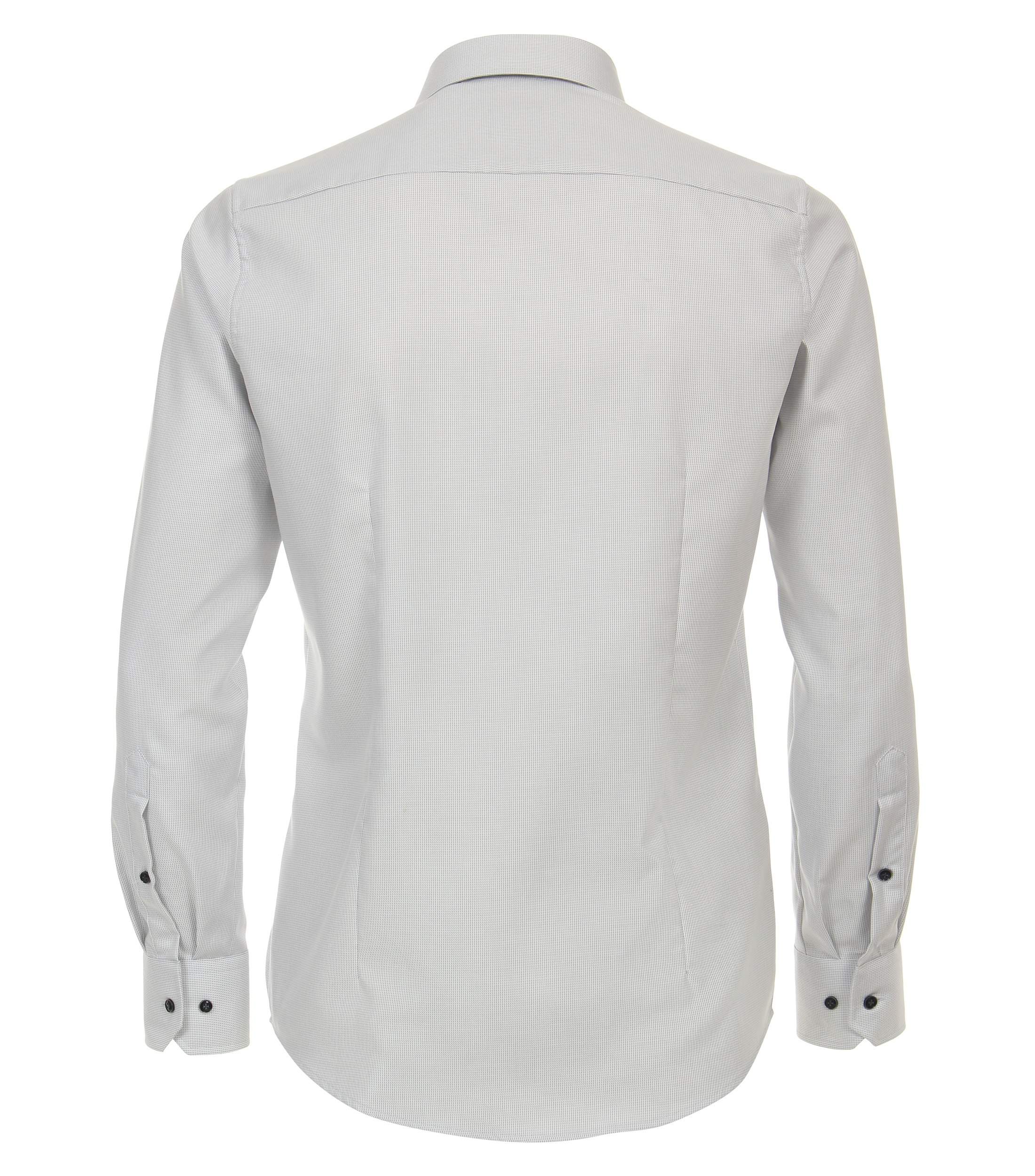 Ein Businesshemd im uni Muster in der Farbe Hellgrau