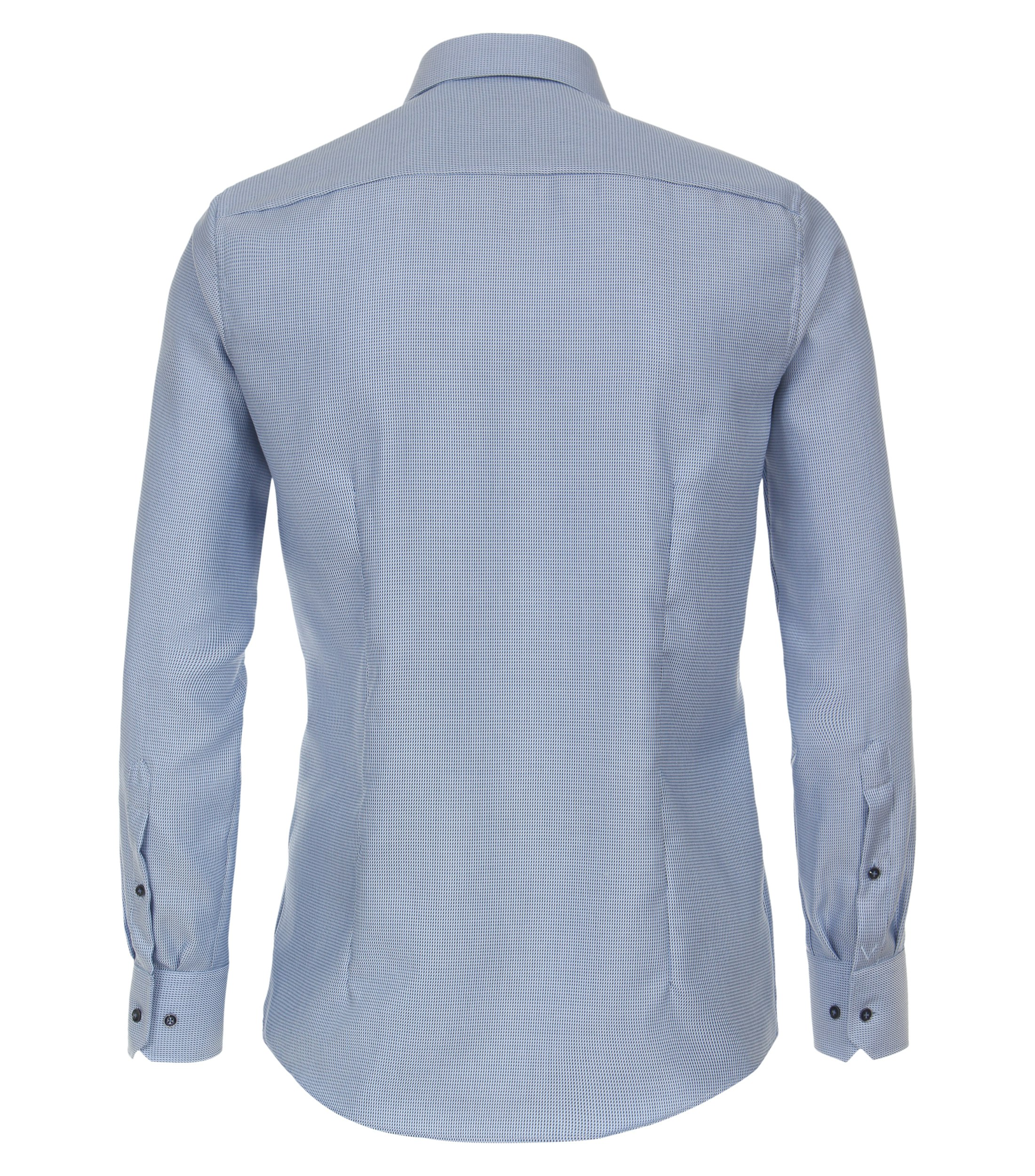 Ein Businesshemd im uni Muster in der Farbe graues Mittelblau