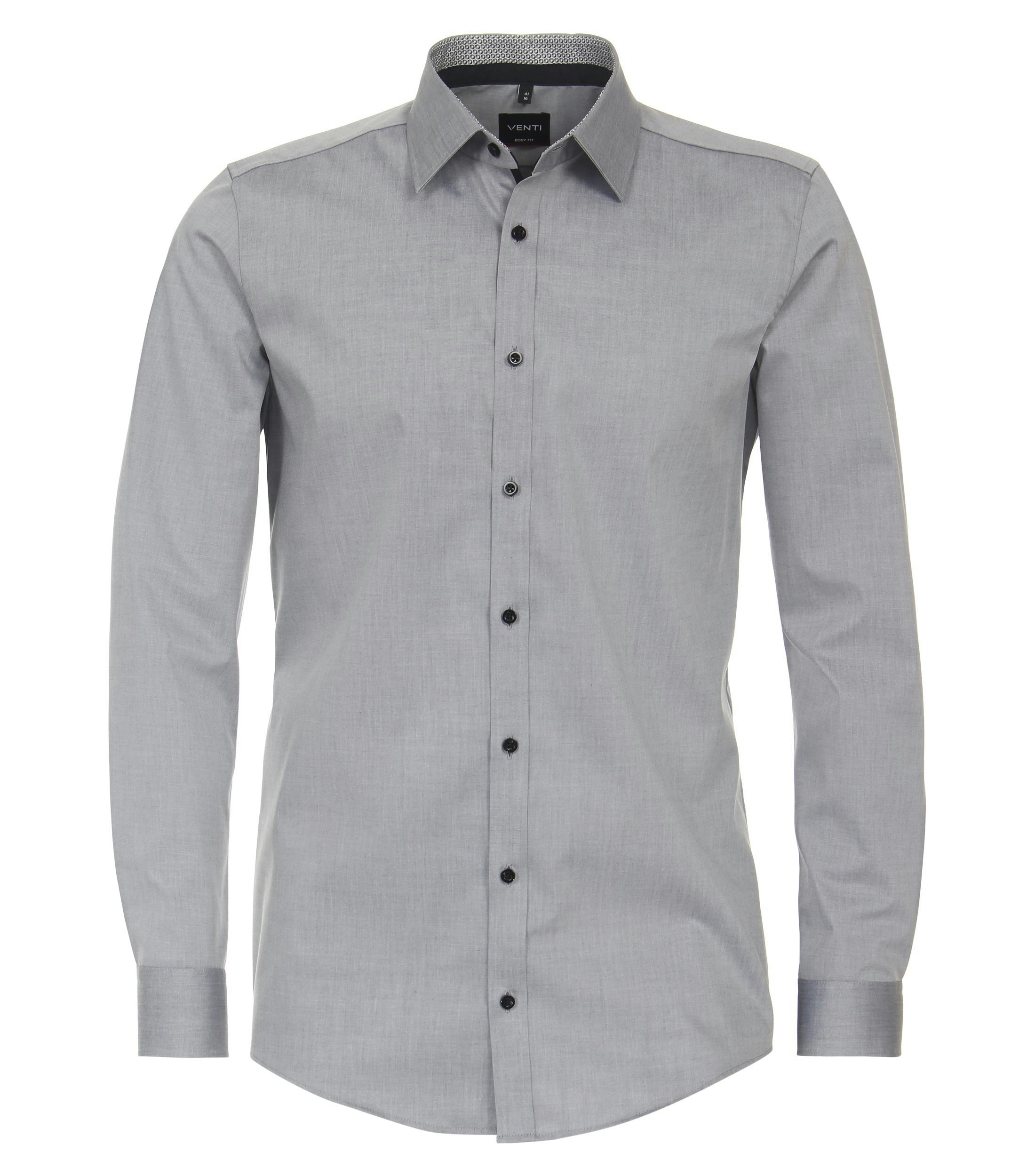 Ein Businesshemd im uni Muster in der Farbe Grau