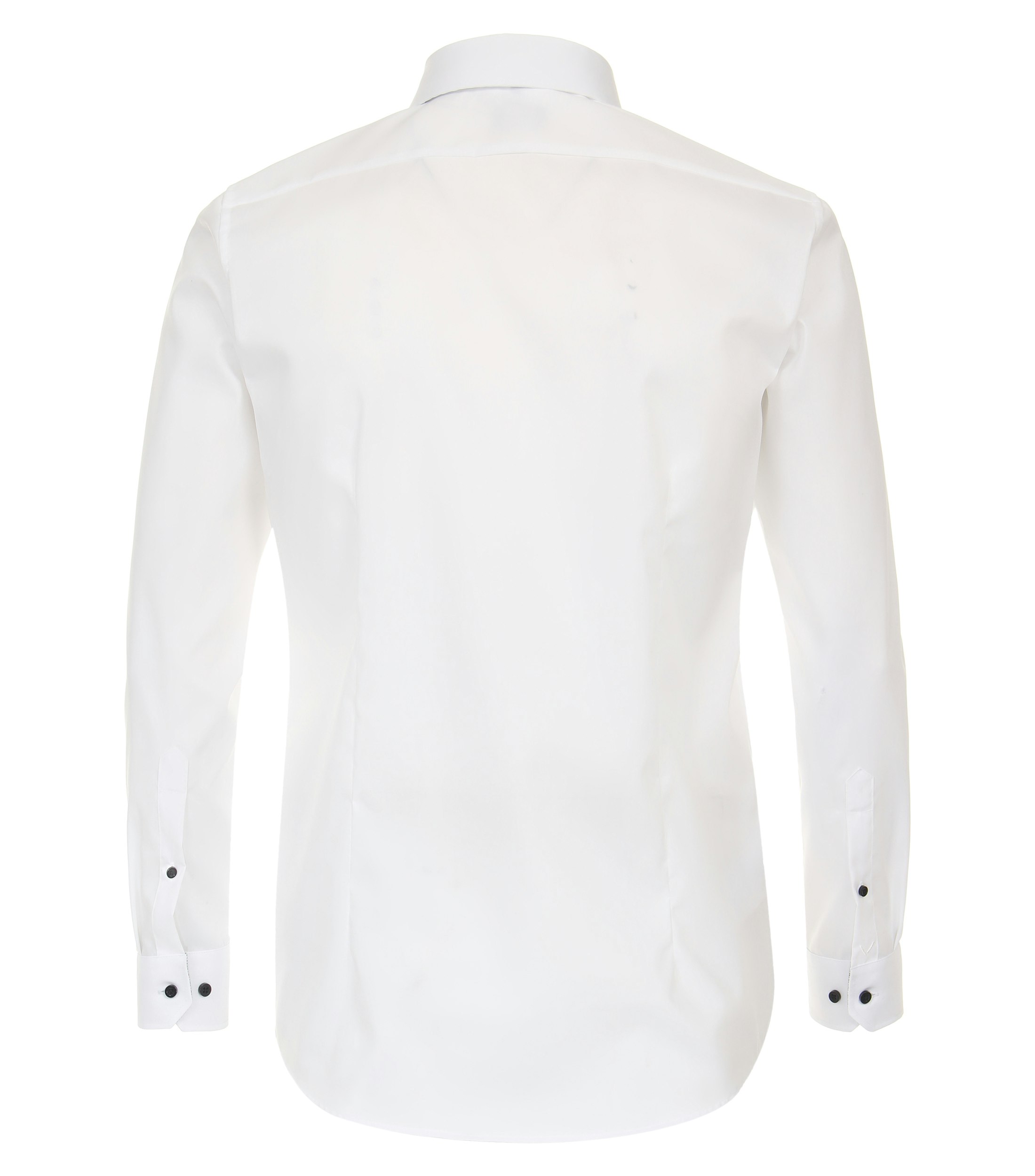 Ein Businesshemd im uni Muster in der Farbe Schneeweiß