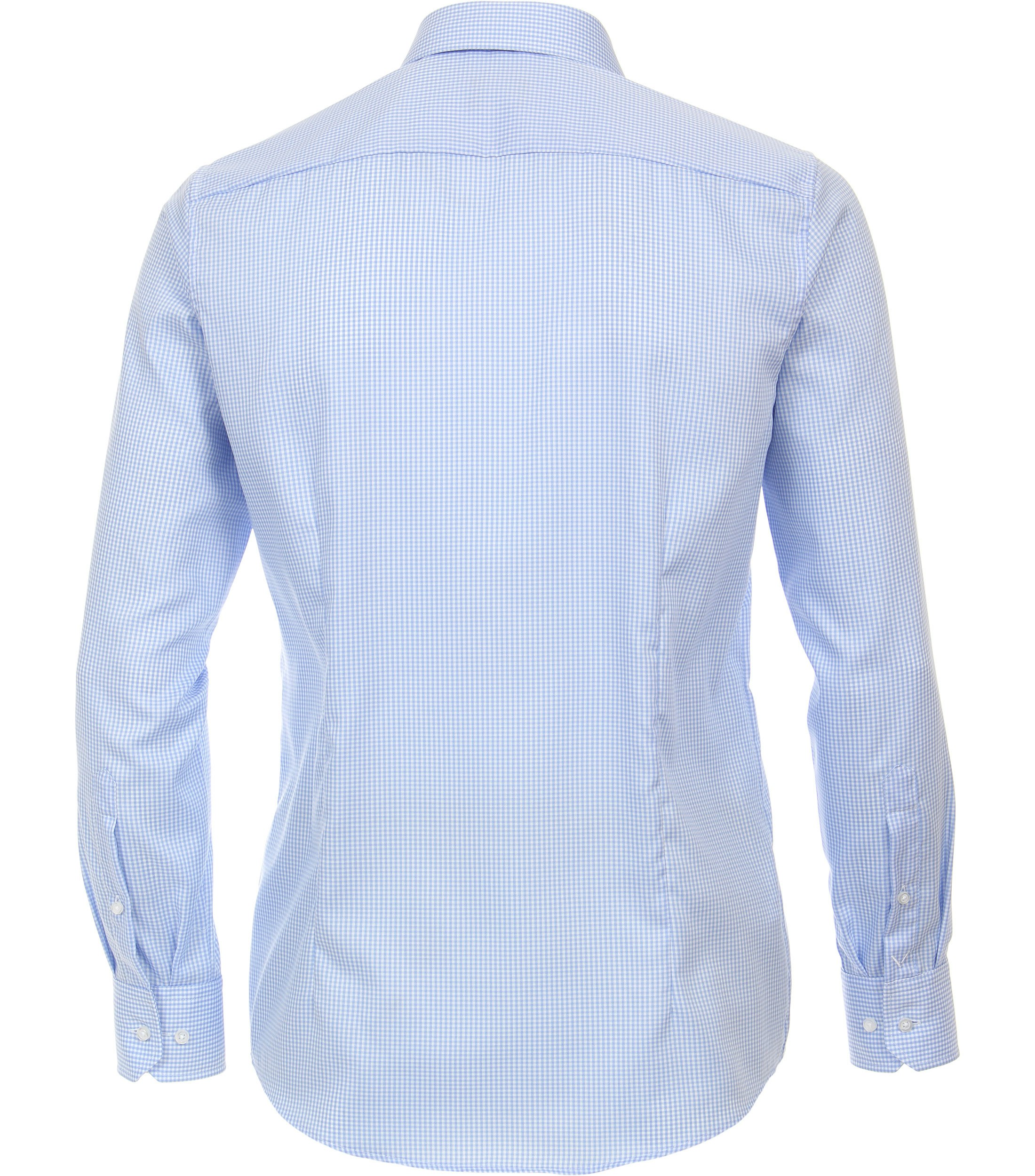 Ein Businesshemd im kariert Muster in der Farbe Hellblau