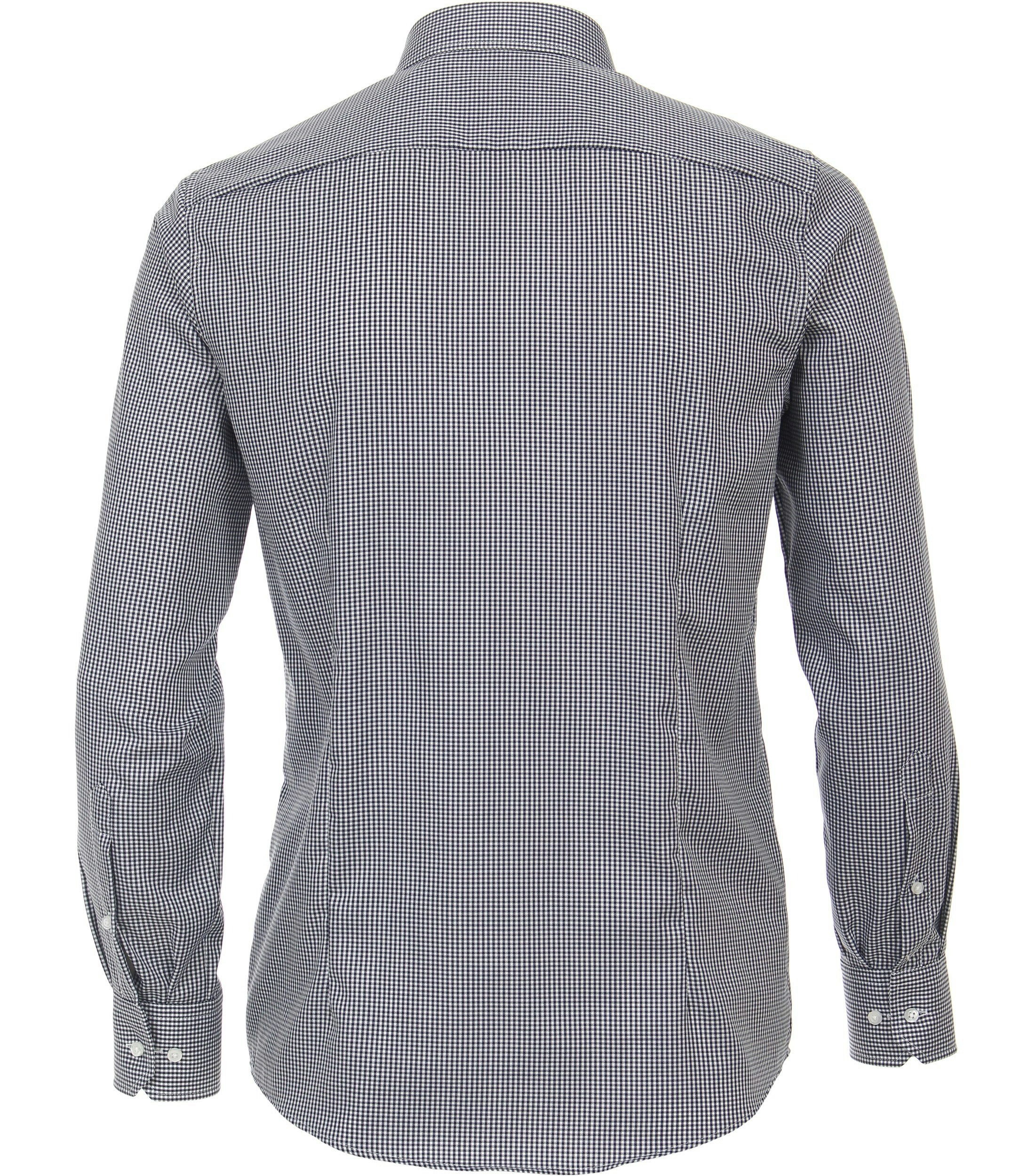 Ein Businesshemd im kariert Muster in der Farbe Mittelblau