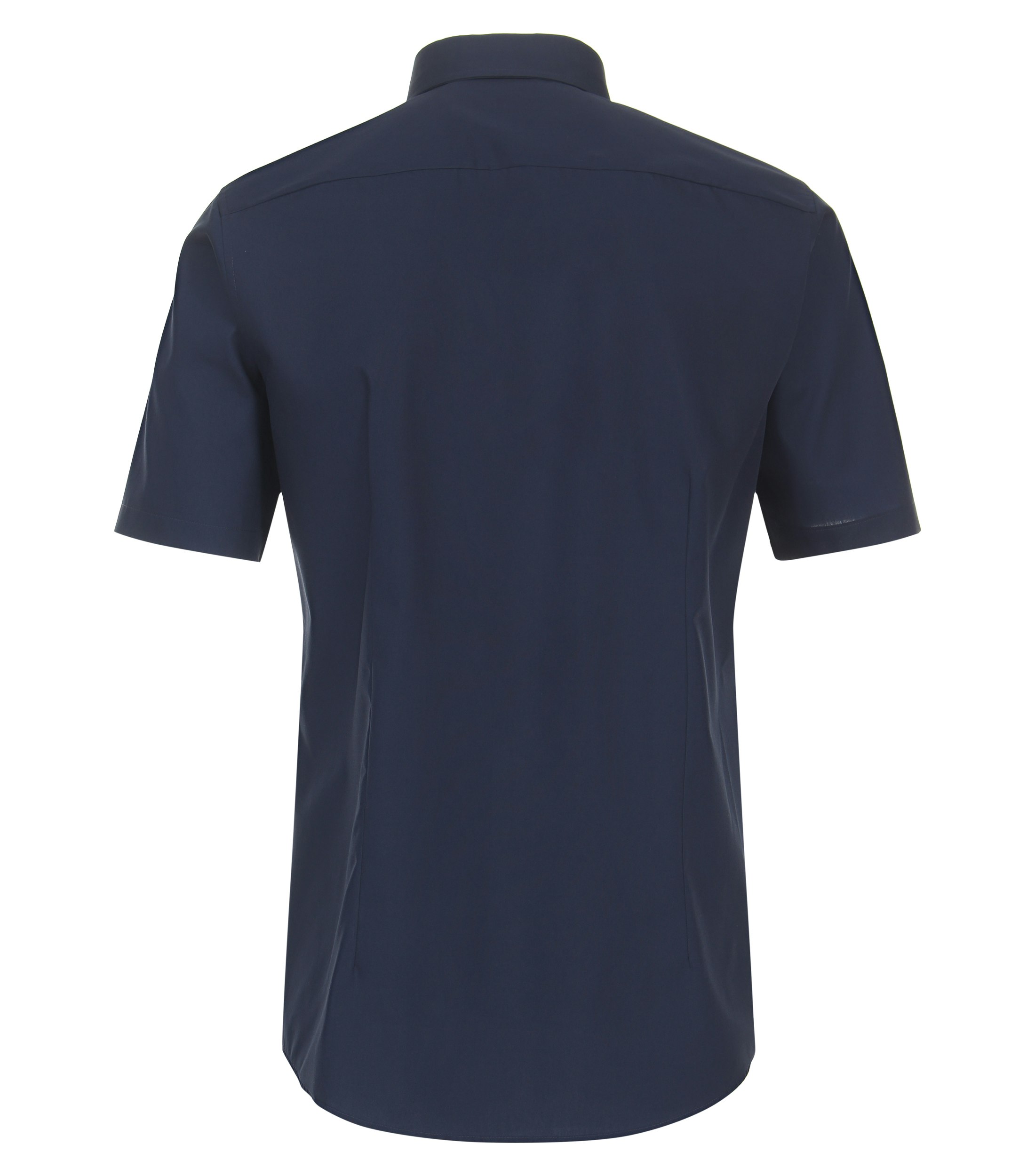 Ein Businesshemd im uni Muster in der Farbe Dunkelblau