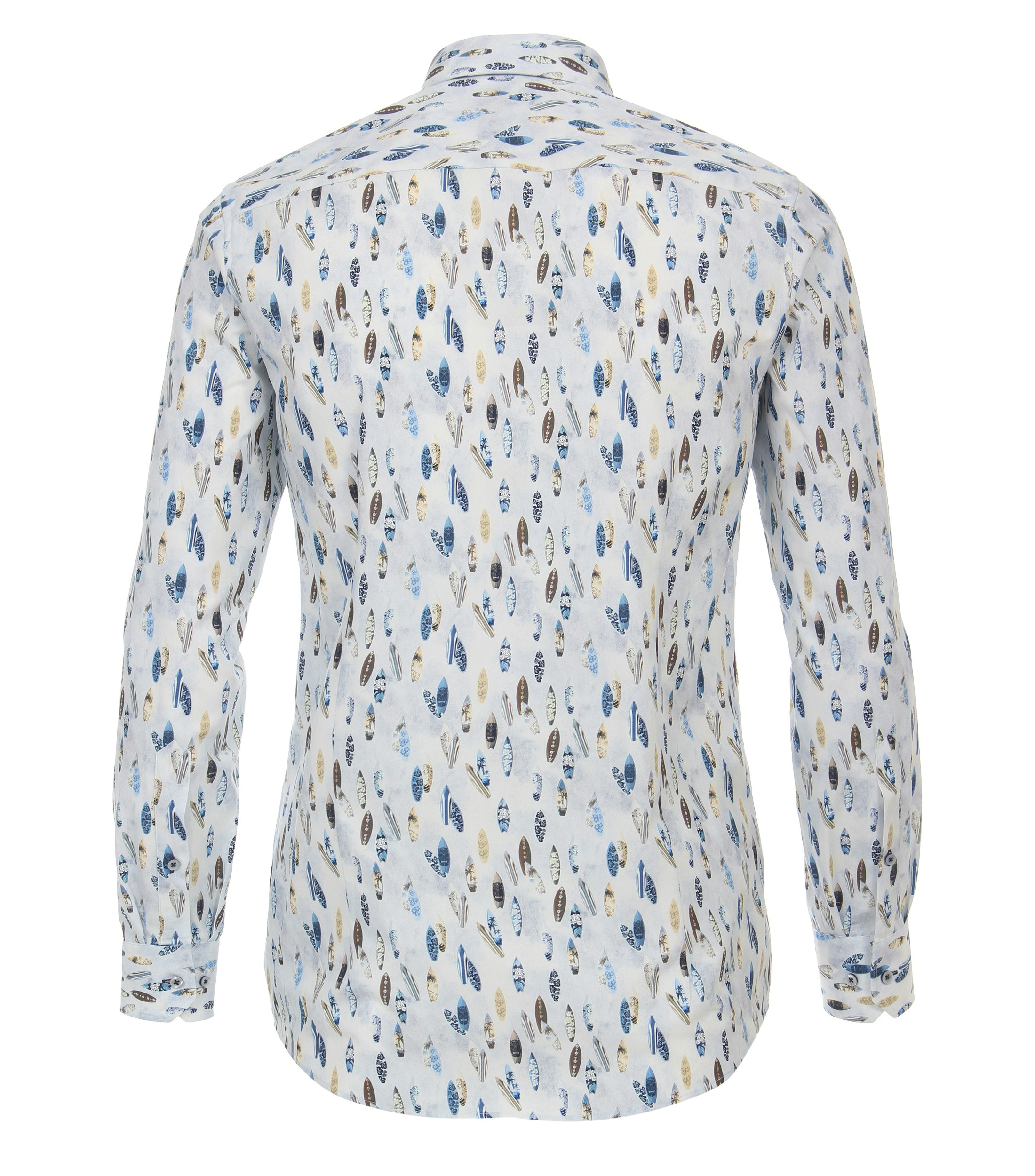 Ein Businesshemd im Print Muster in der Farbe helles Himmelblau