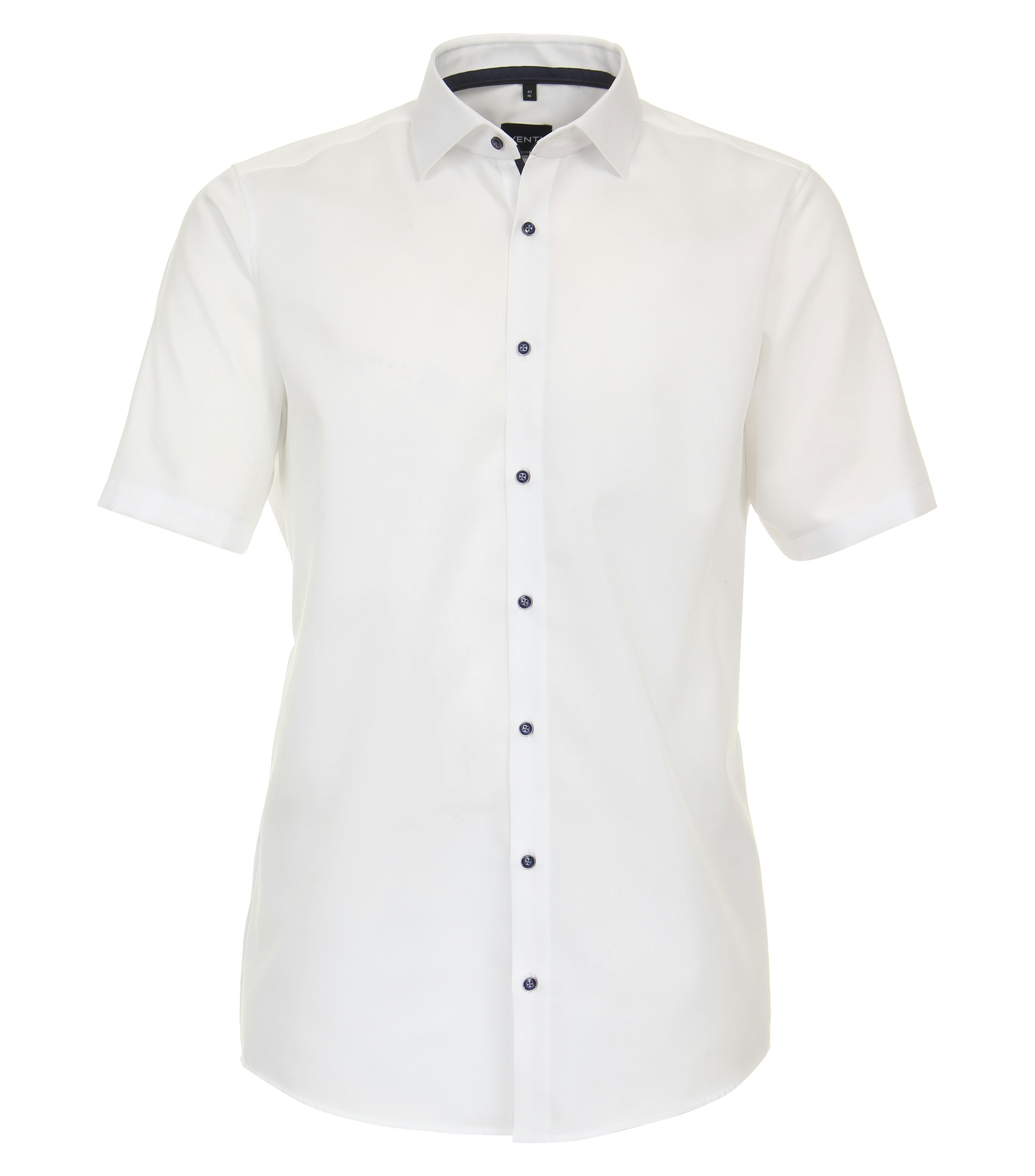 Ein Businesshemd im uni Muster in der Farbe Weiß