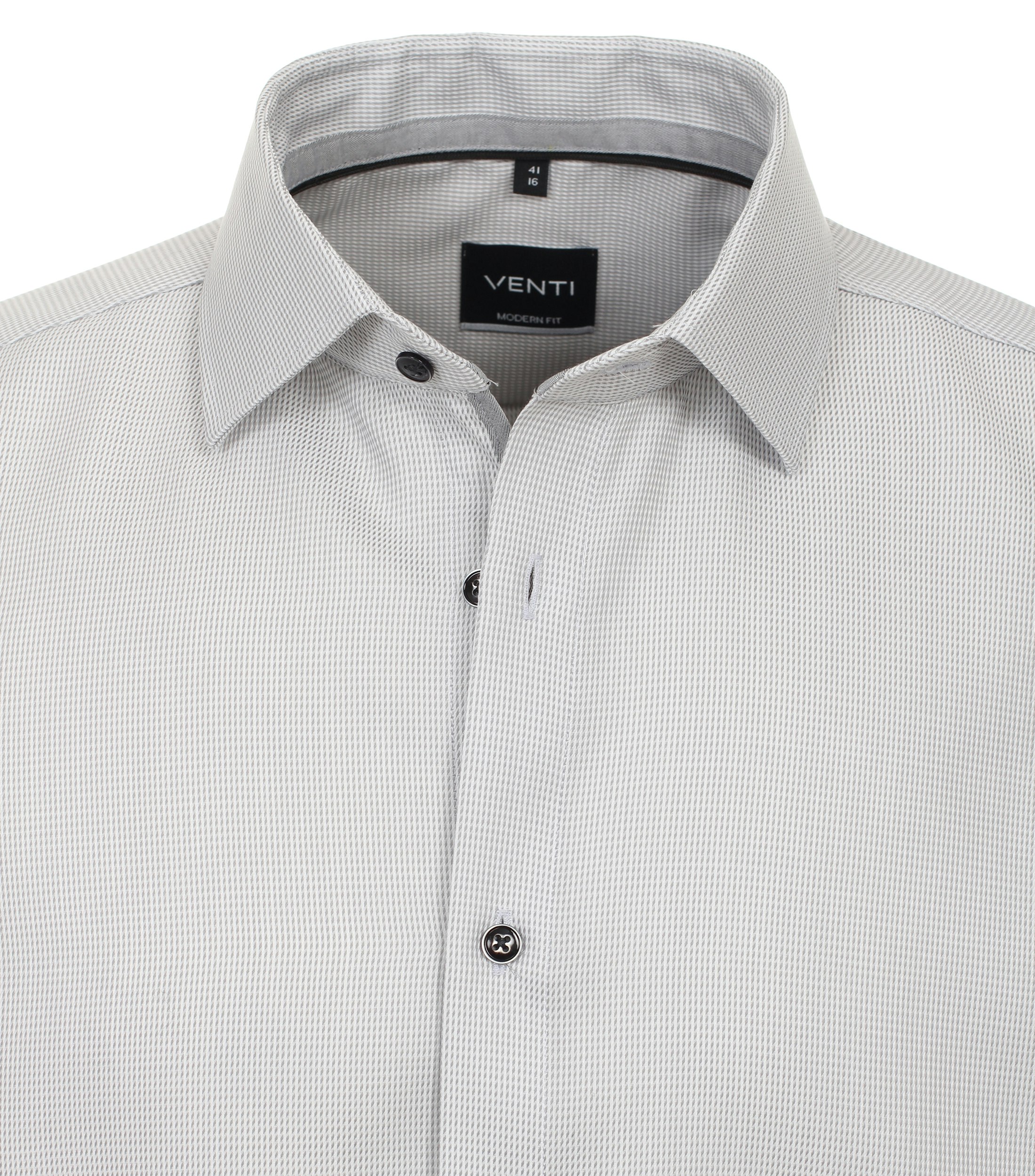 Ein Businesshemd im uni Muster in der Farbe Hellgrau