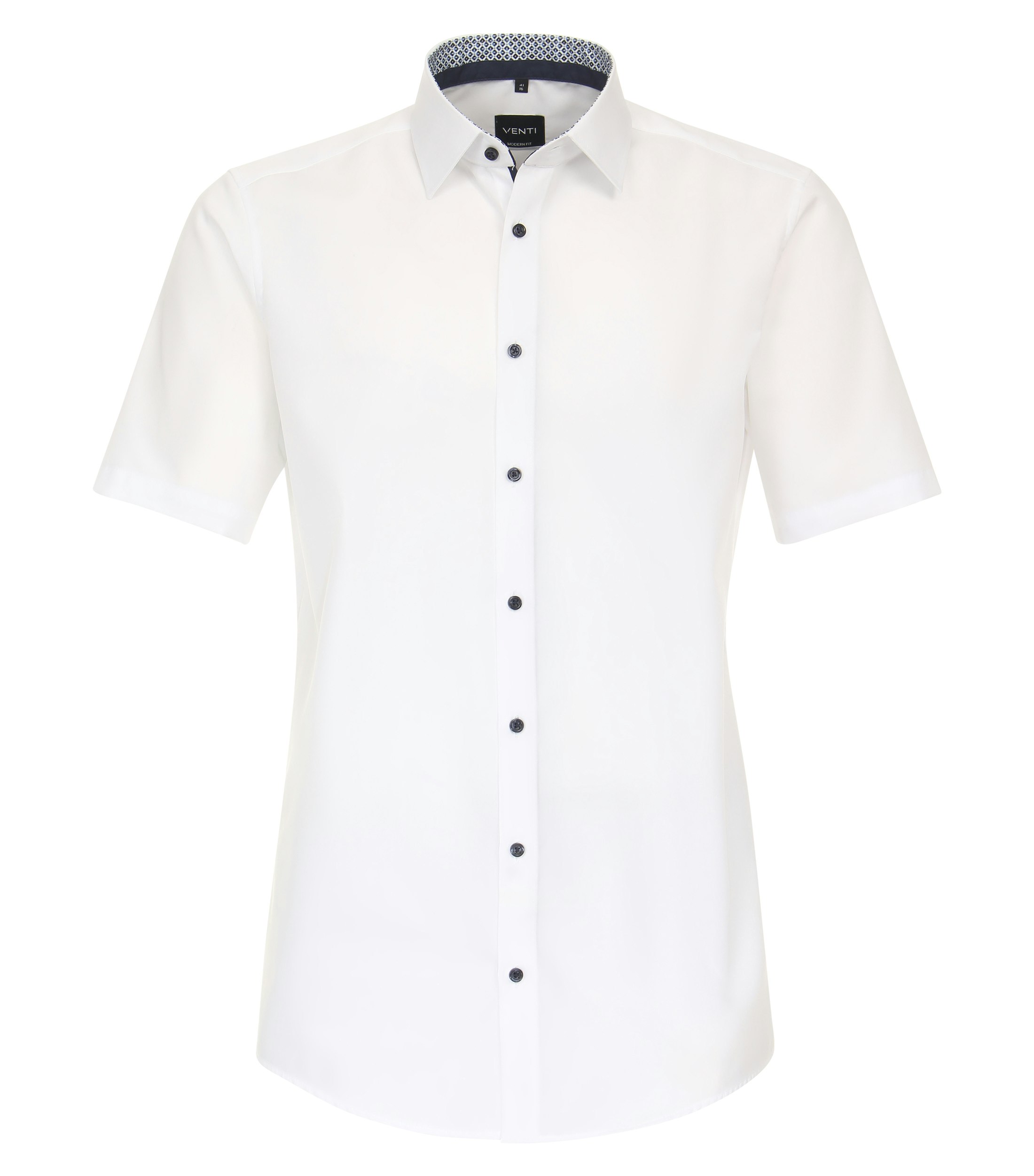 Ein Businesshemd im uni Muster in der Farbe Weiß