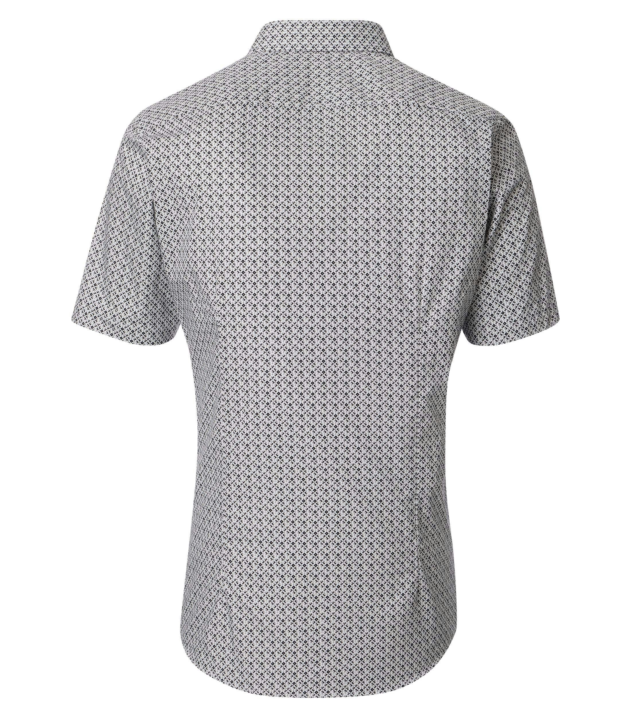Ein Businesshemd im Print Muster in der Farbe Beige