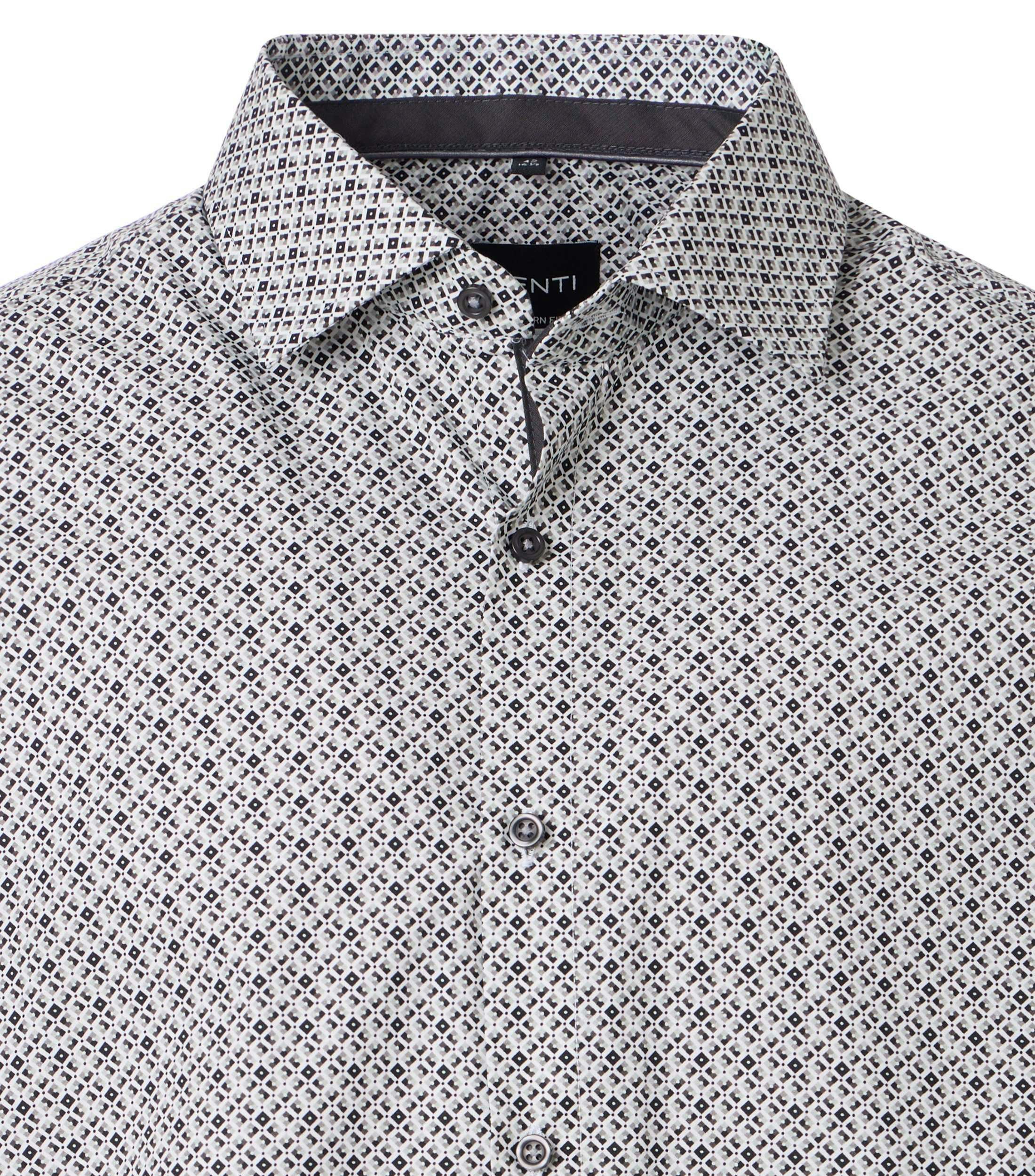 Ein Businesshemd im Print Muster in der Farbe Beige