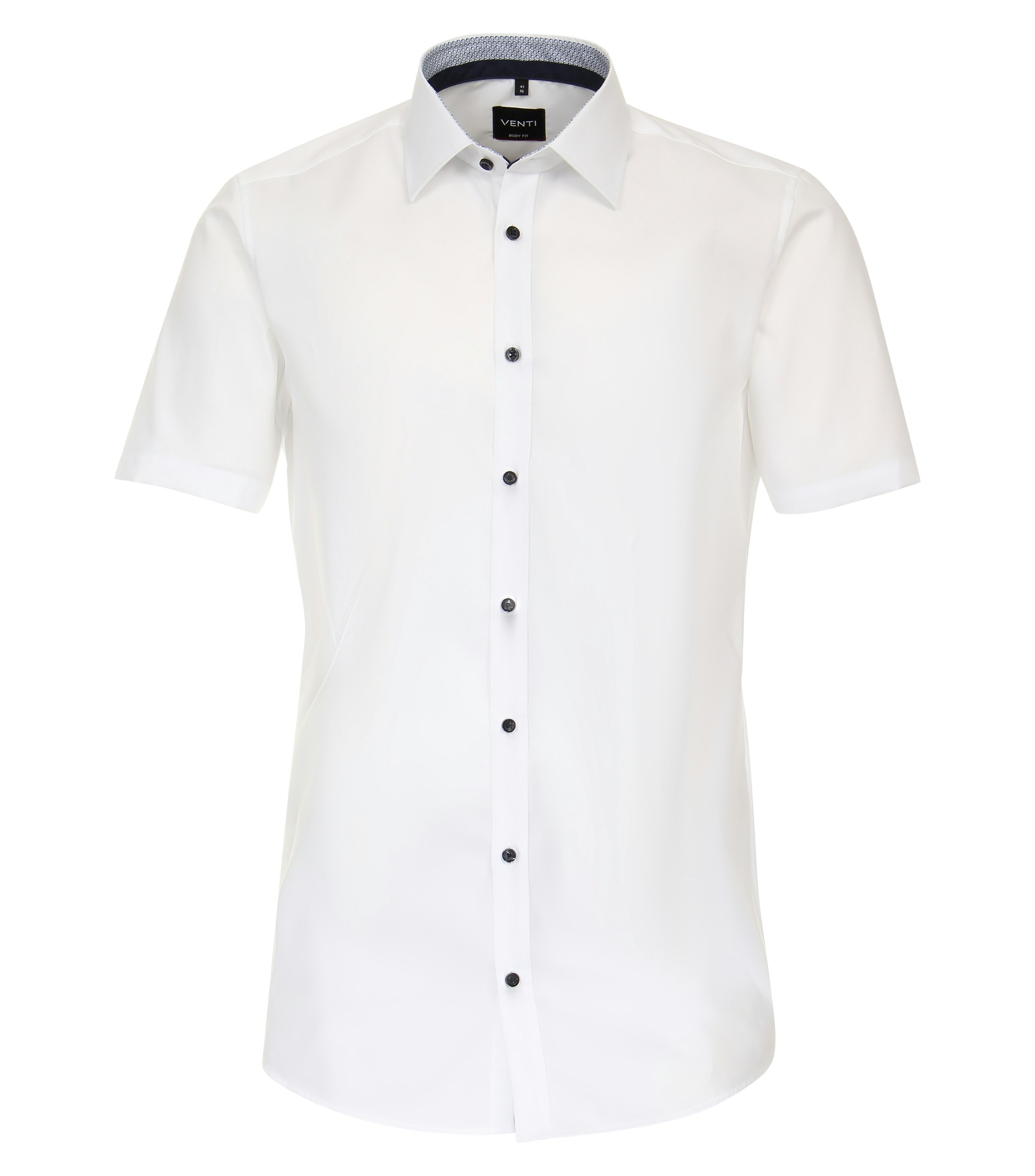 Ein Businesshemd im uni Muster in der Farbe Weiß