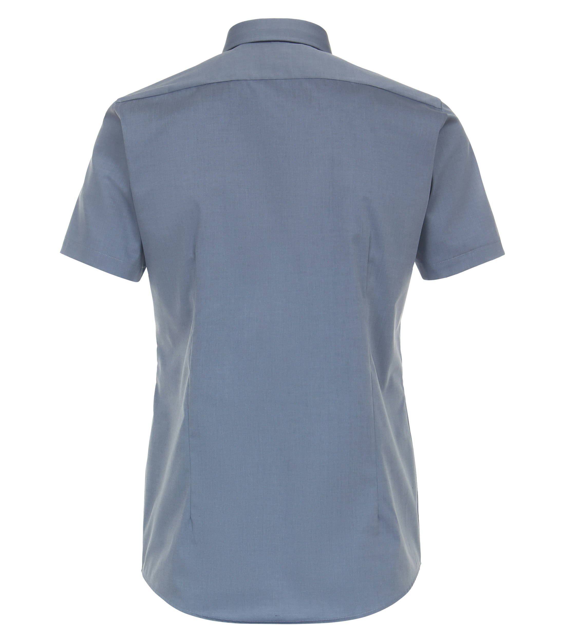 Ein Businesshemd im uni Muster in der Farbe Mittelblau