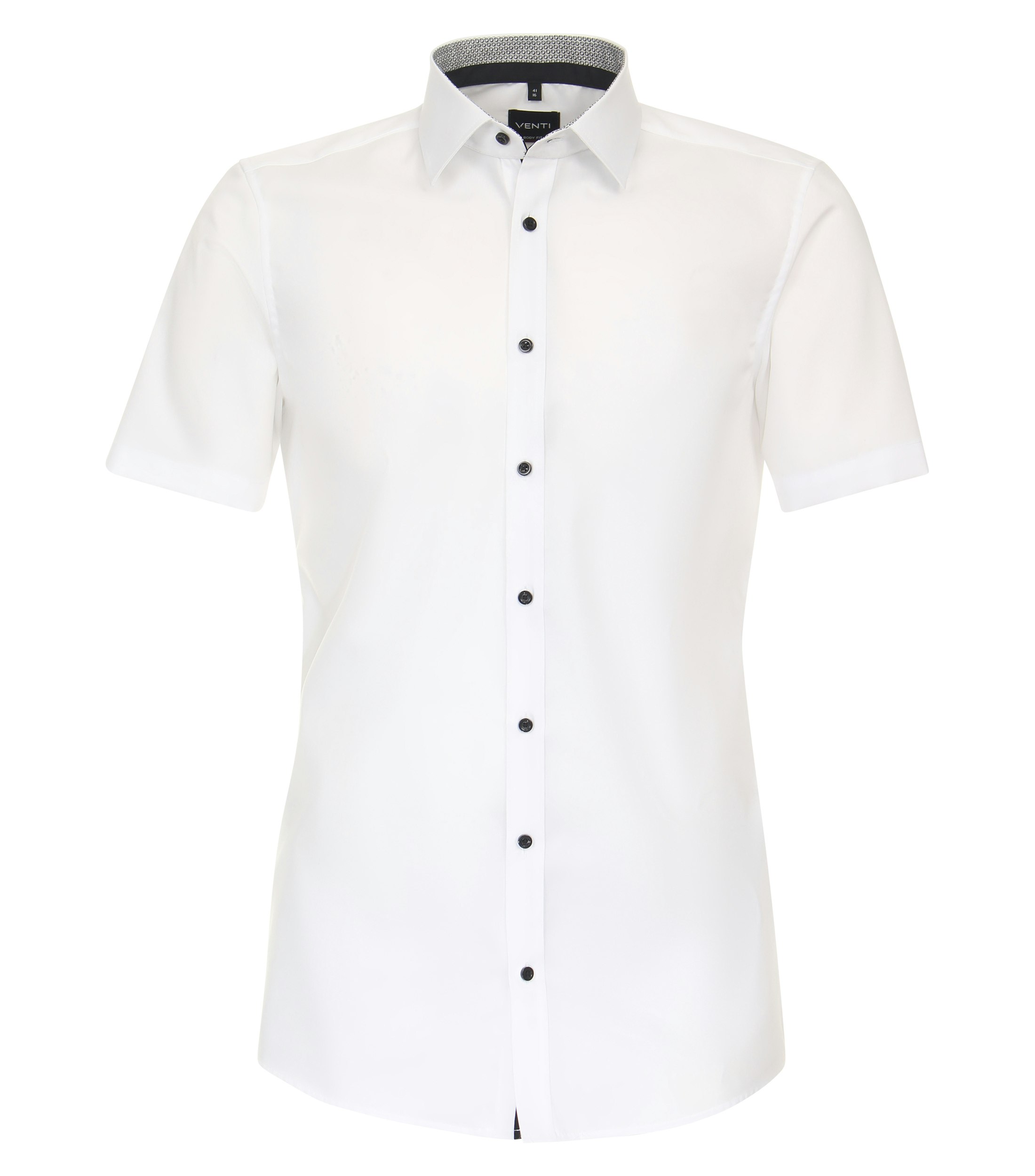 Ein Businesshemd im uni Muster in der Farbe Schneeweiß