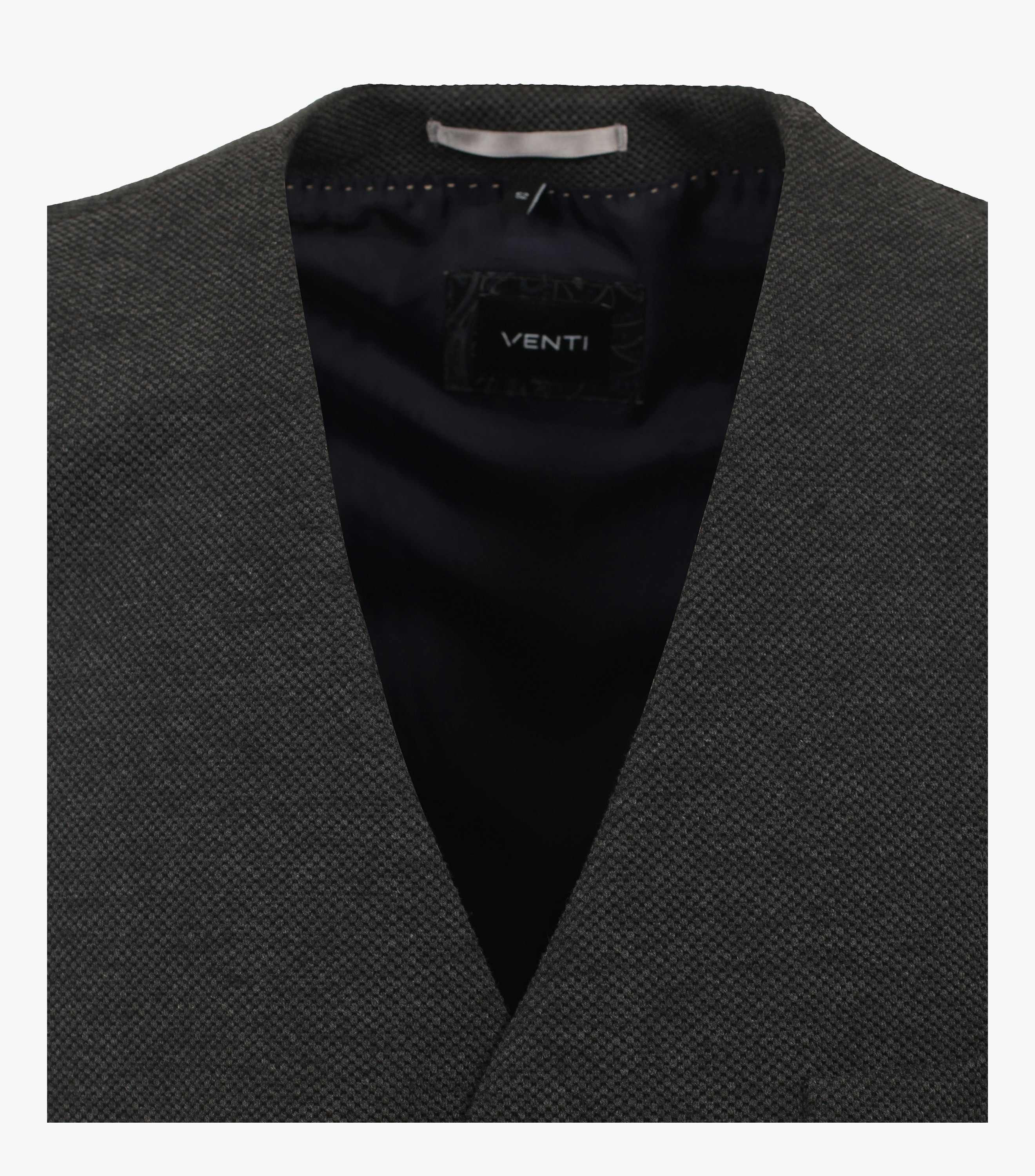 Ein Weste im uni Muster in der Farbe Dunkelgrau