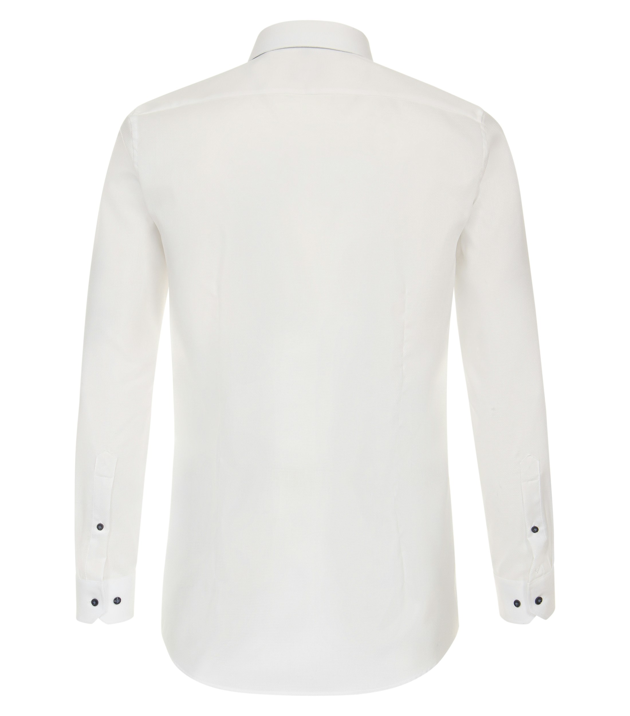 Ein Businesshemd im uni Muster in der Farbe Weiß