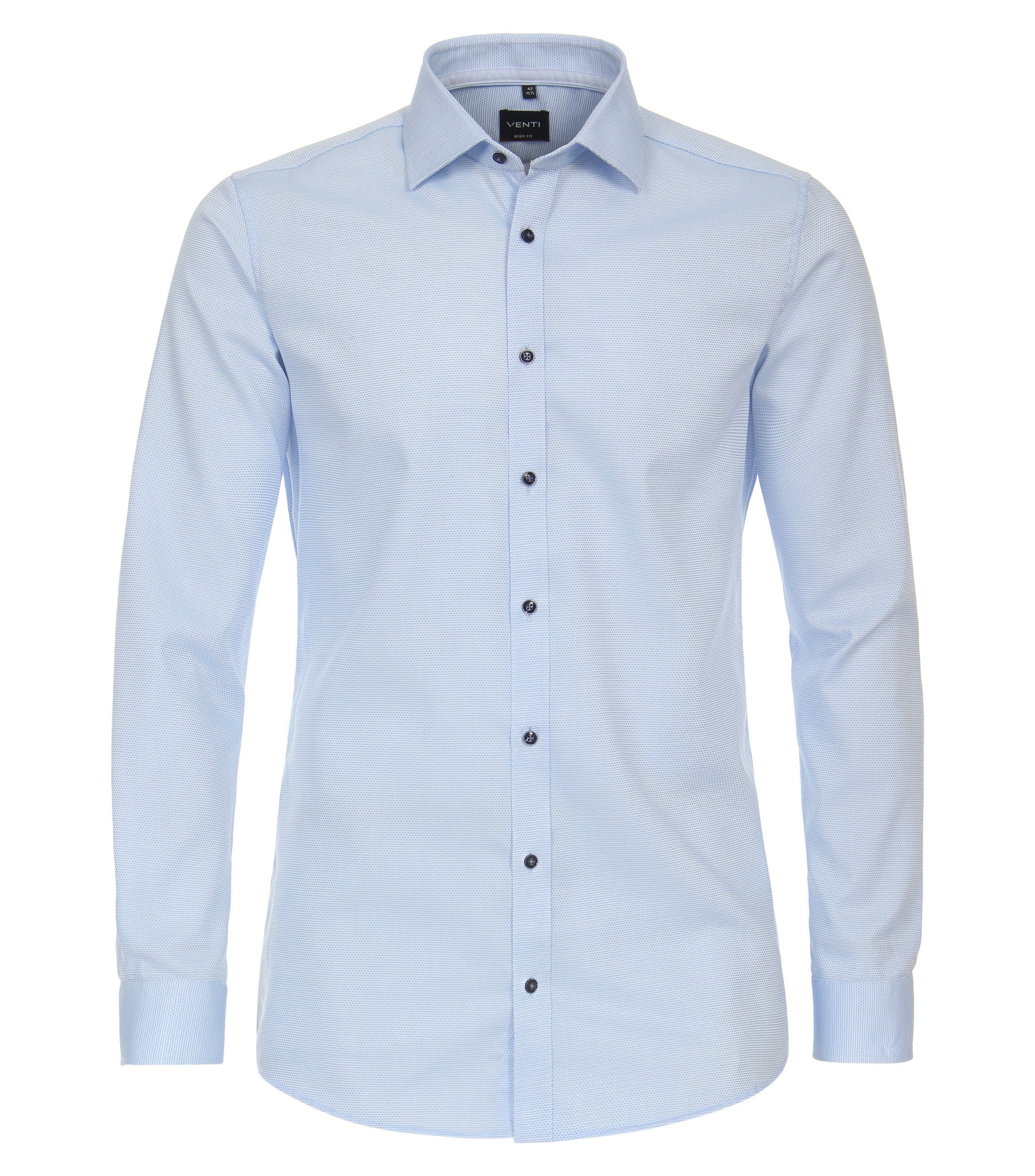 Ein Businesshemd im uni Muster in der Farbe Hellblau