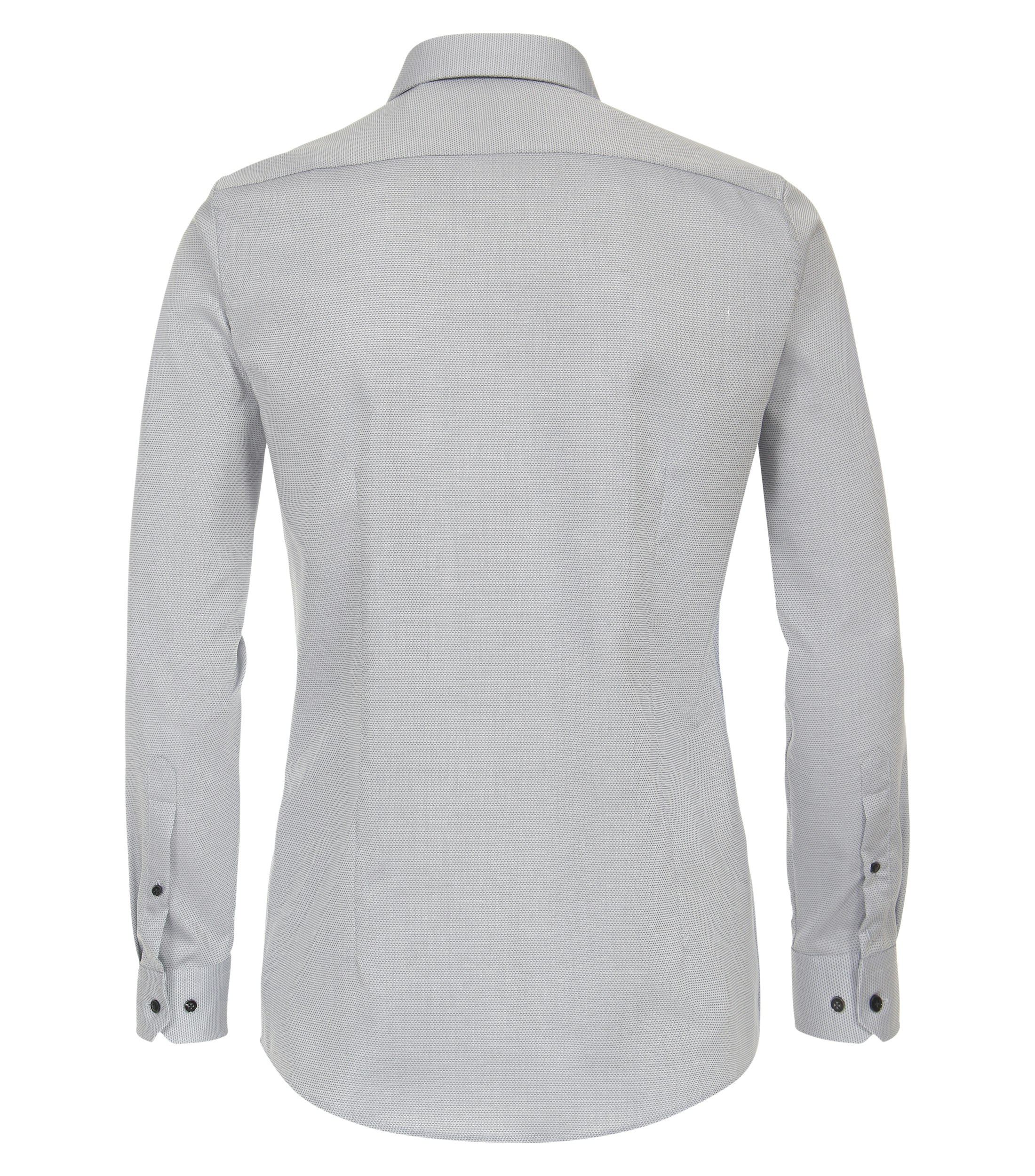 Ein Businesshemd im uni Muster in der Farbe Hellgrau
