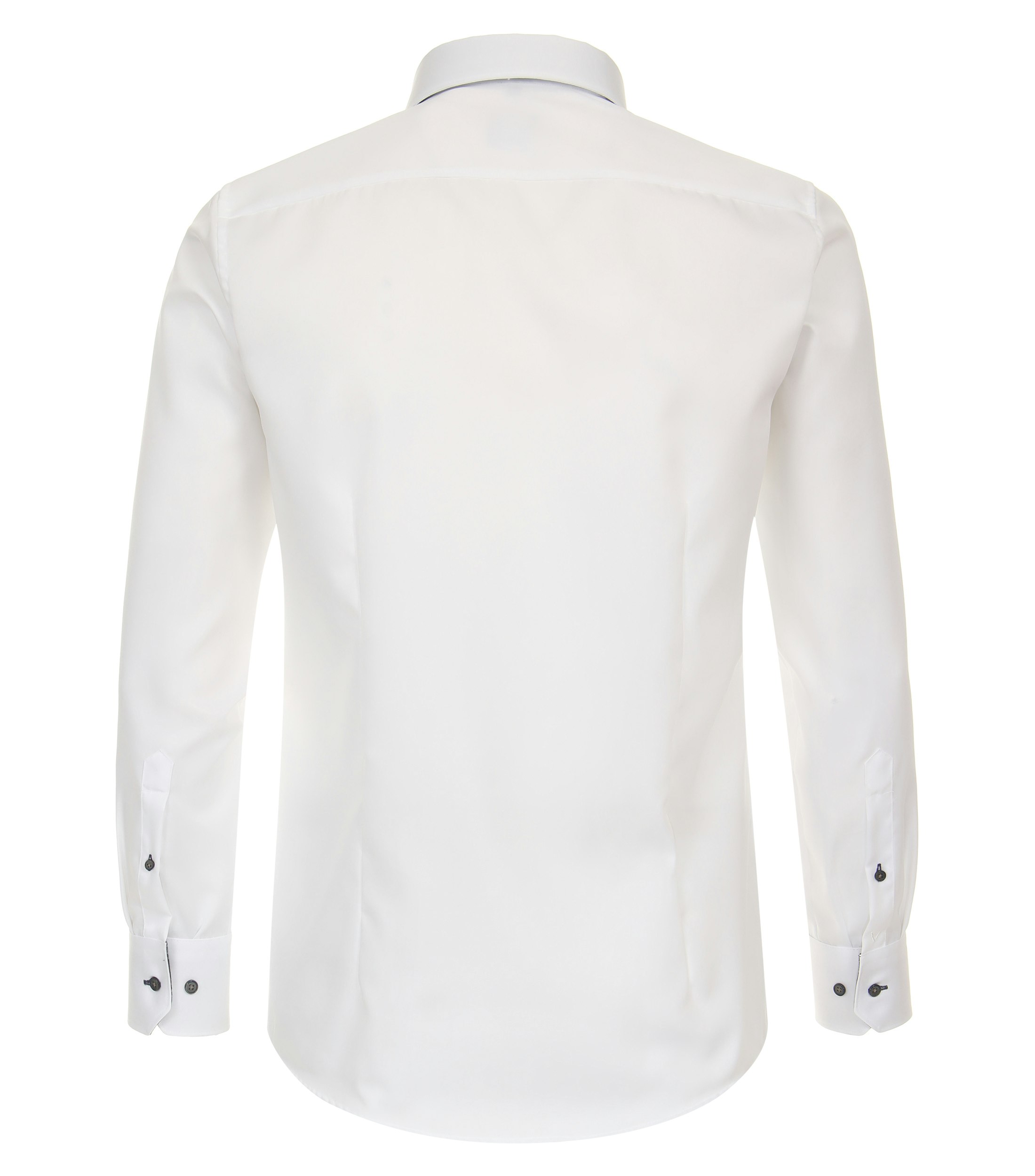 Ein Businesshemd im uni Muster in der Farbe Weiß