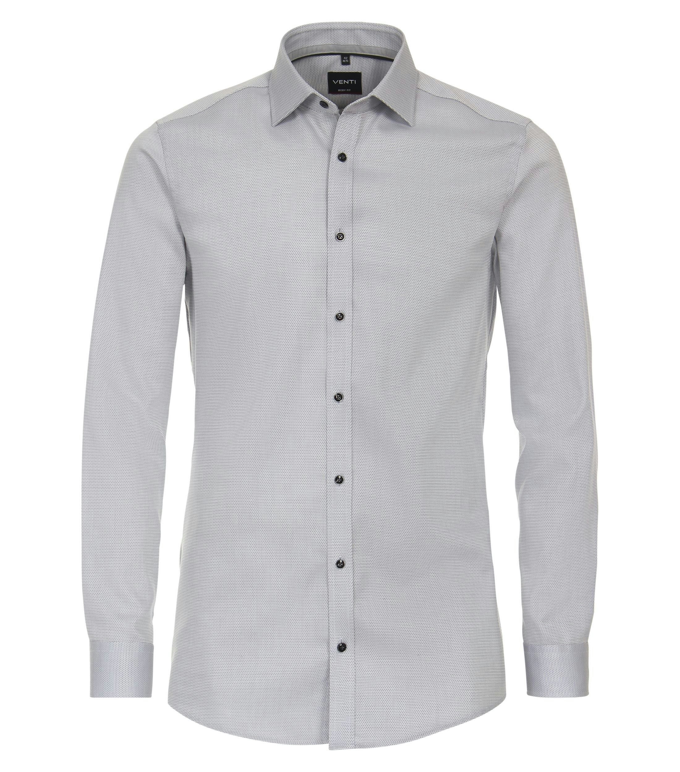 Ein Businesshemd im uni Muster in der Farbe Grau