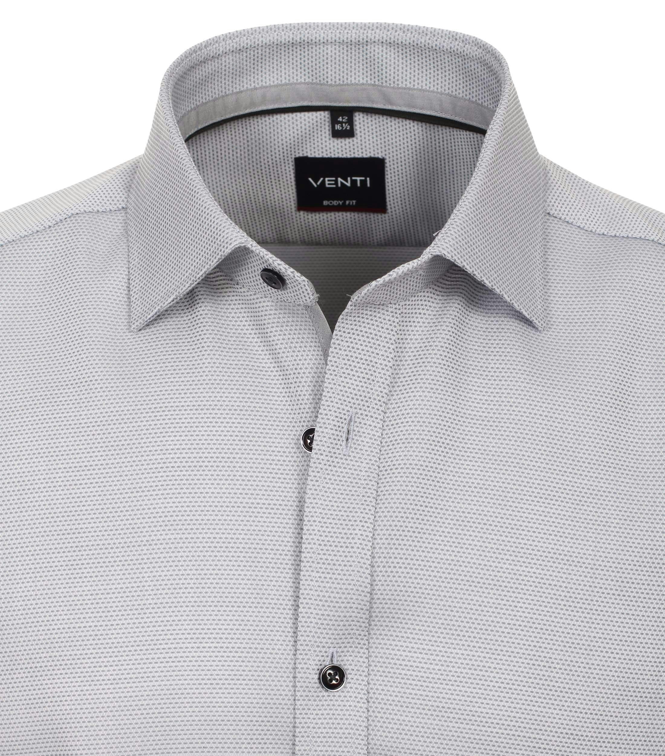 Ein Businesshemd im uni Muster in der Farbe Grau