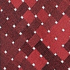 Eine Krawatte im gestreift Muster in der Farbe Rot