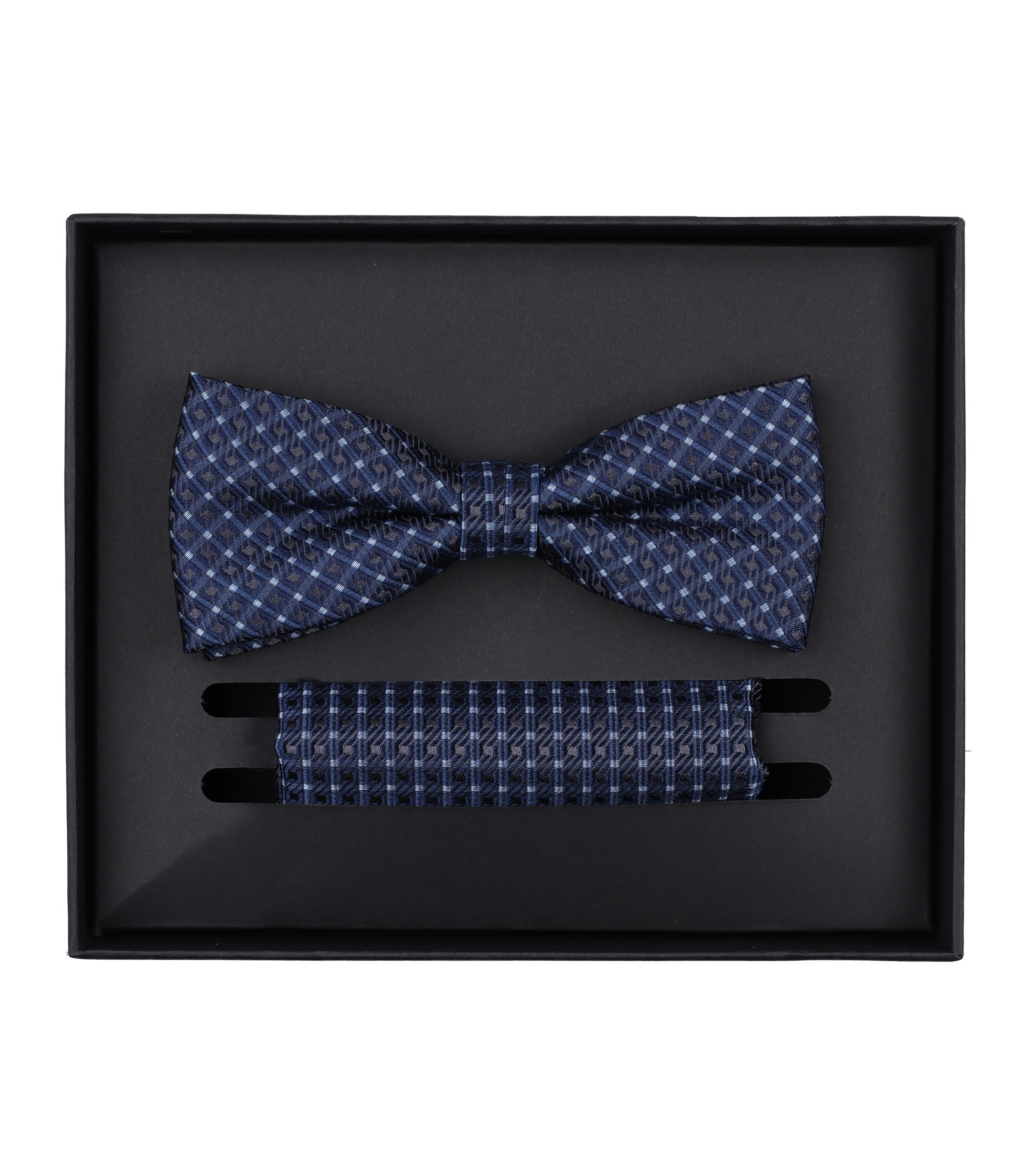 Accessoires im gemusterten Design in der Farbe dunkles Mittelblau