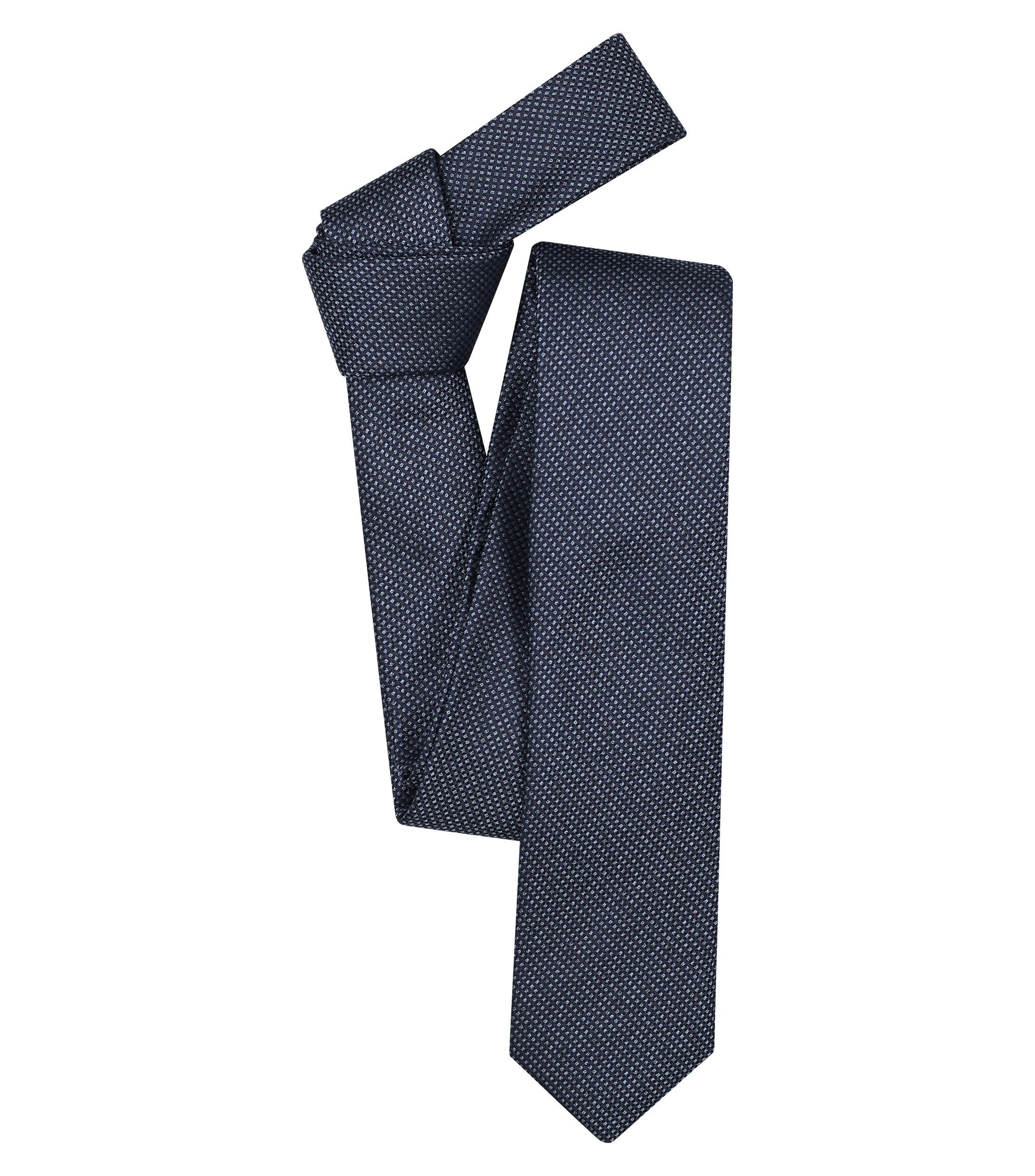 Ein Krawatte im uni Muster in der Farbe Dunkelblau