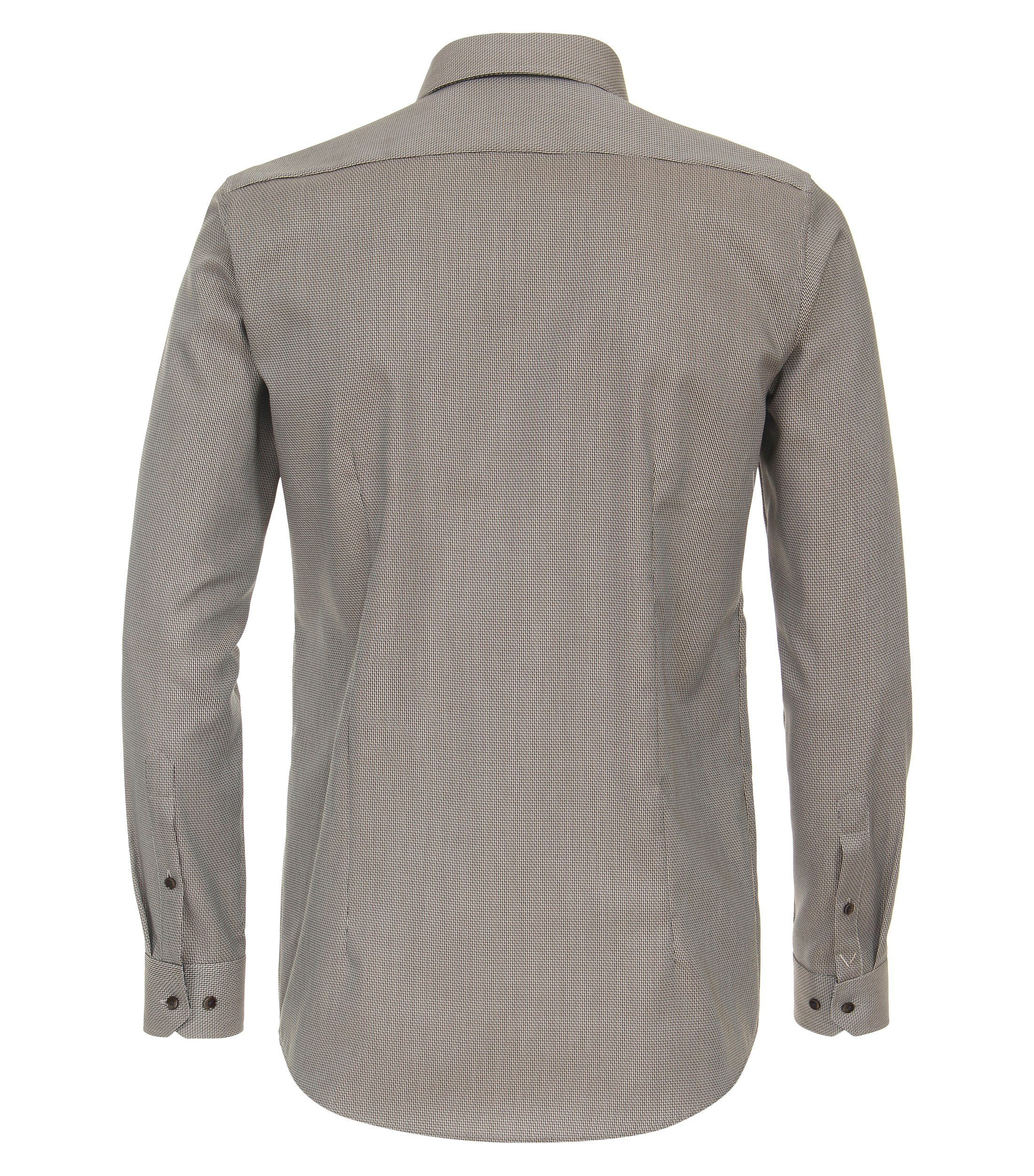 Ein Businesshemd im uni Muster in der Farbe Hellbraun