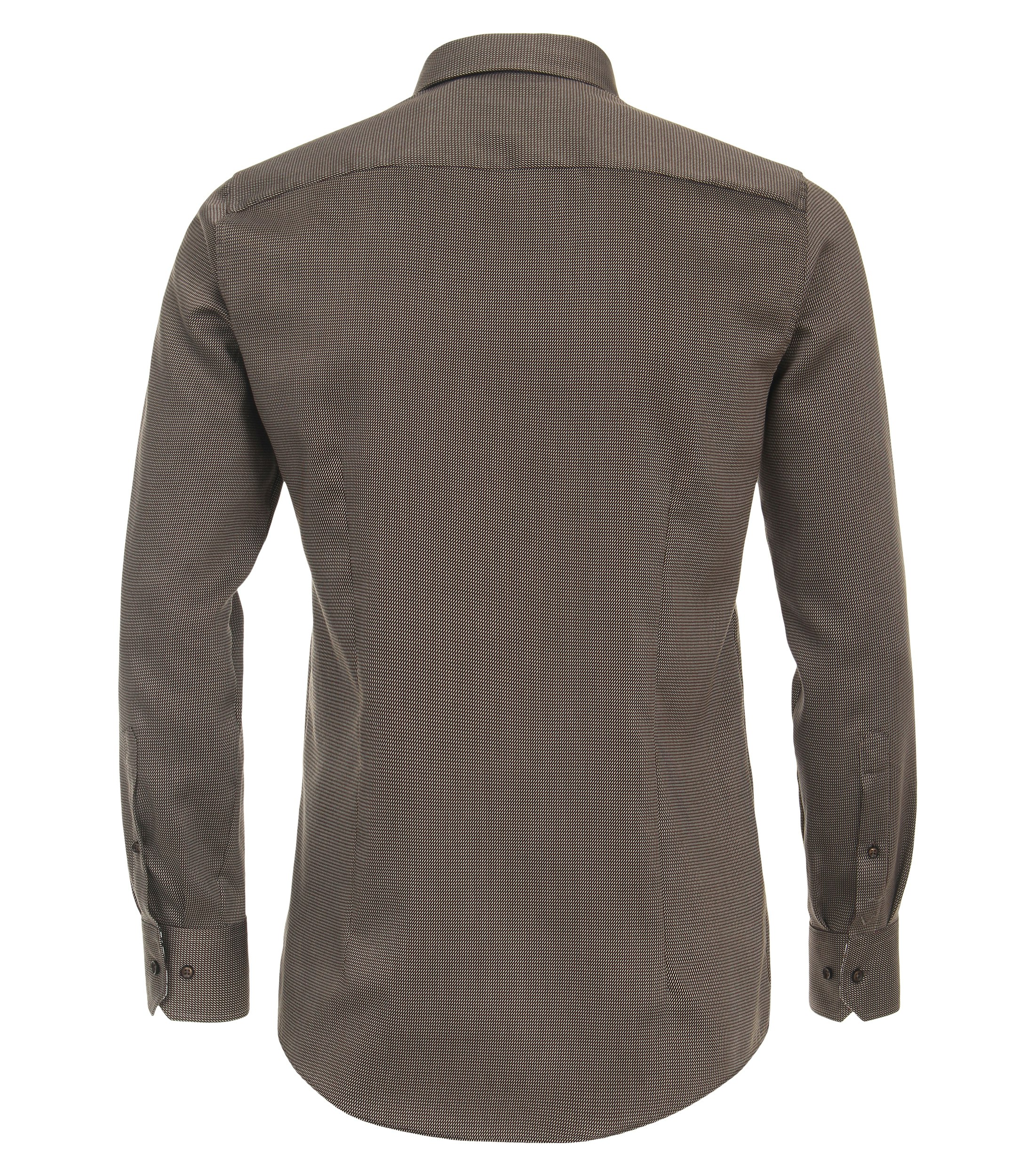 Ein Businesshemd im uni Muster in der Farbe Hellbraun