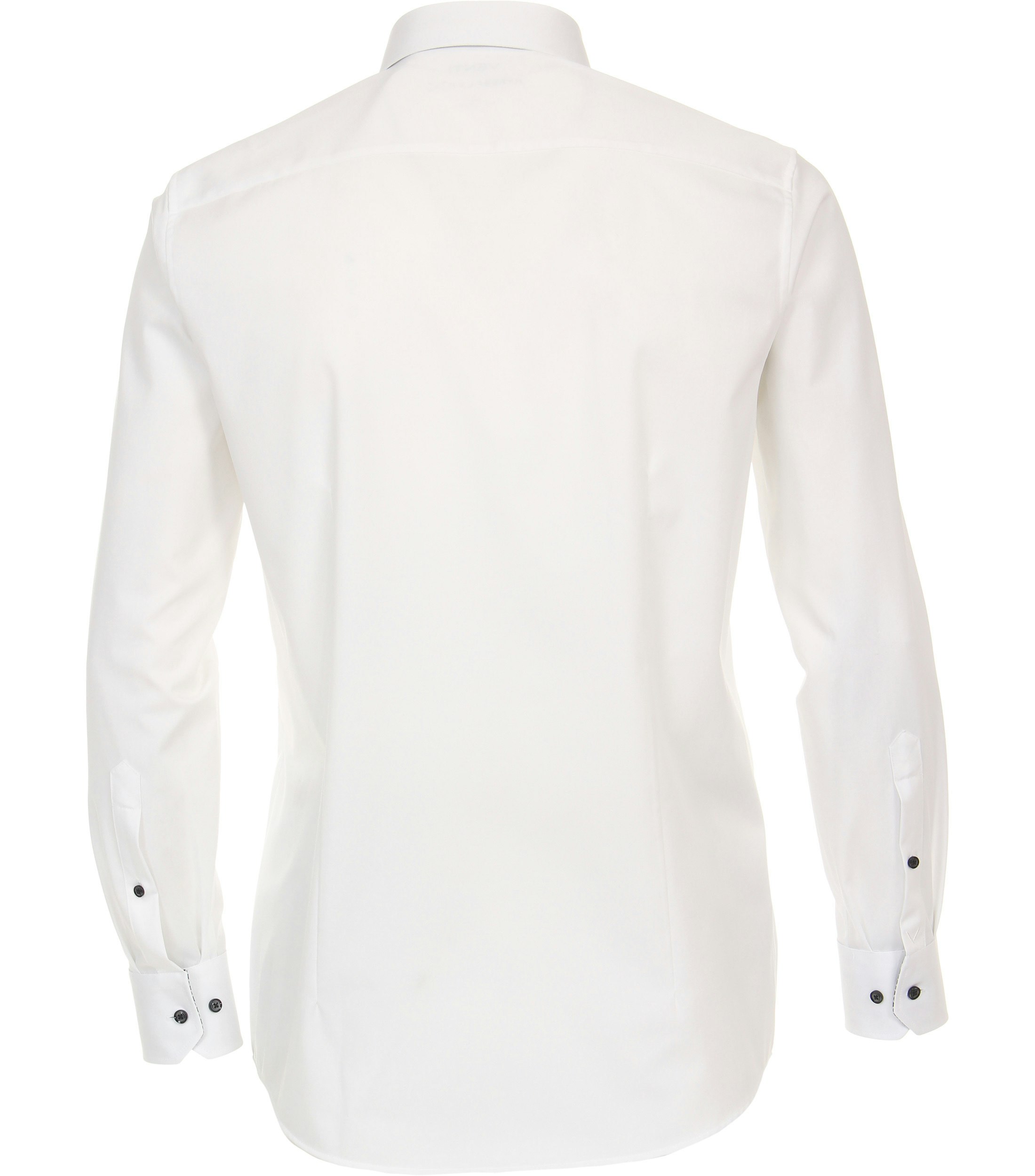 Ein Businesshemd im uni Muster in der Farbe Weiß